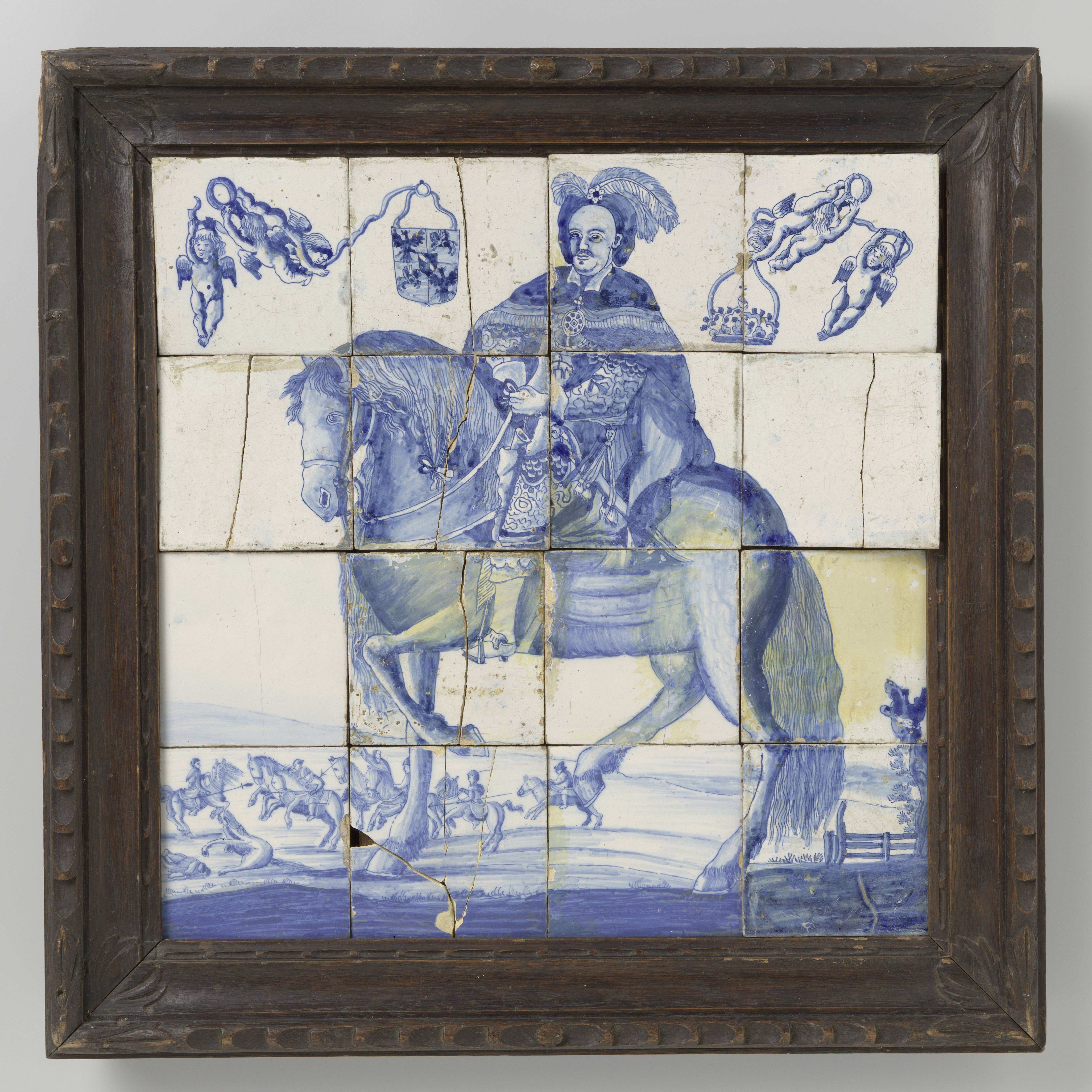 Tegeltableau met zestien tegels