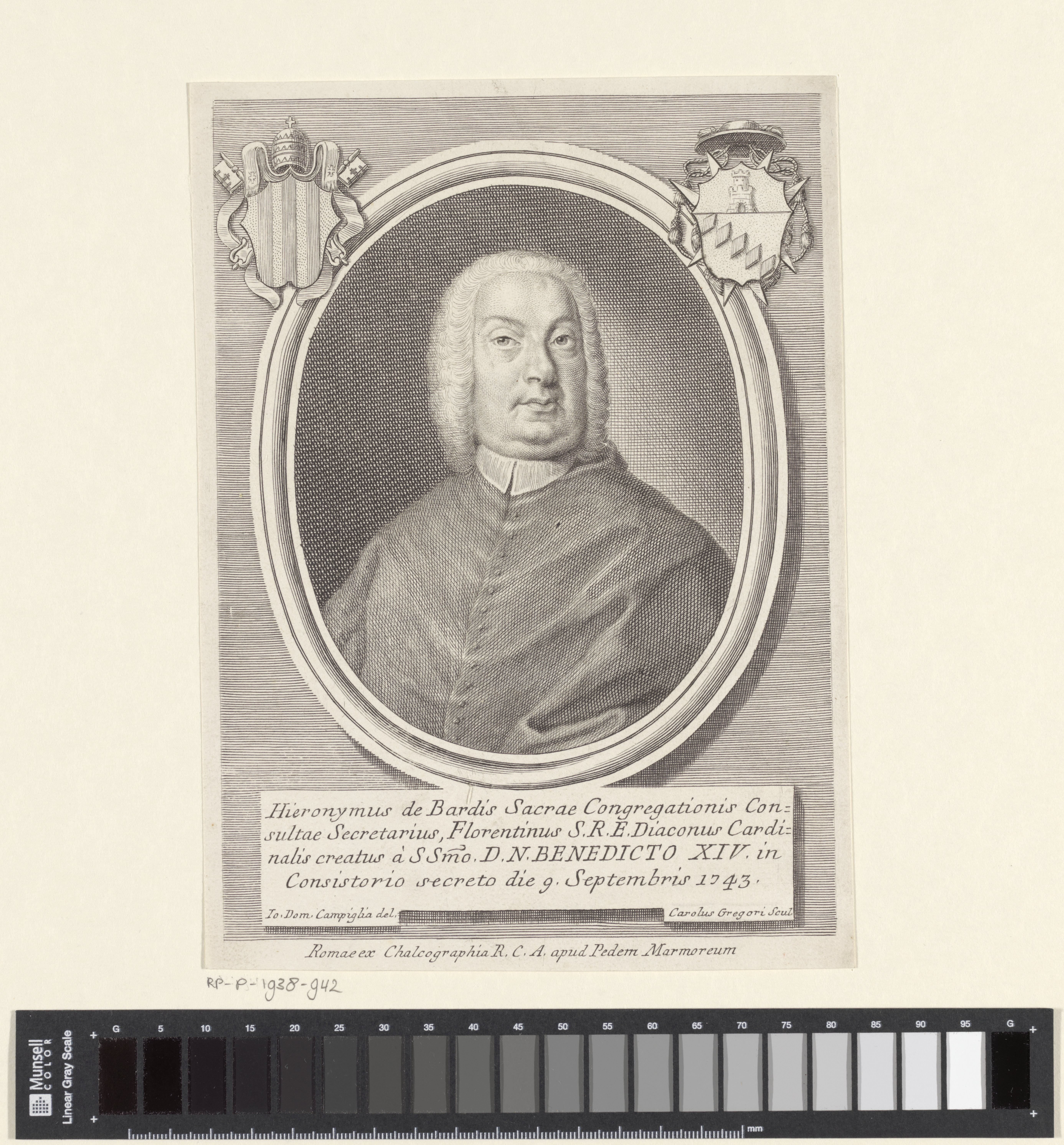 Portret van kardinaal Girolamo Bardi