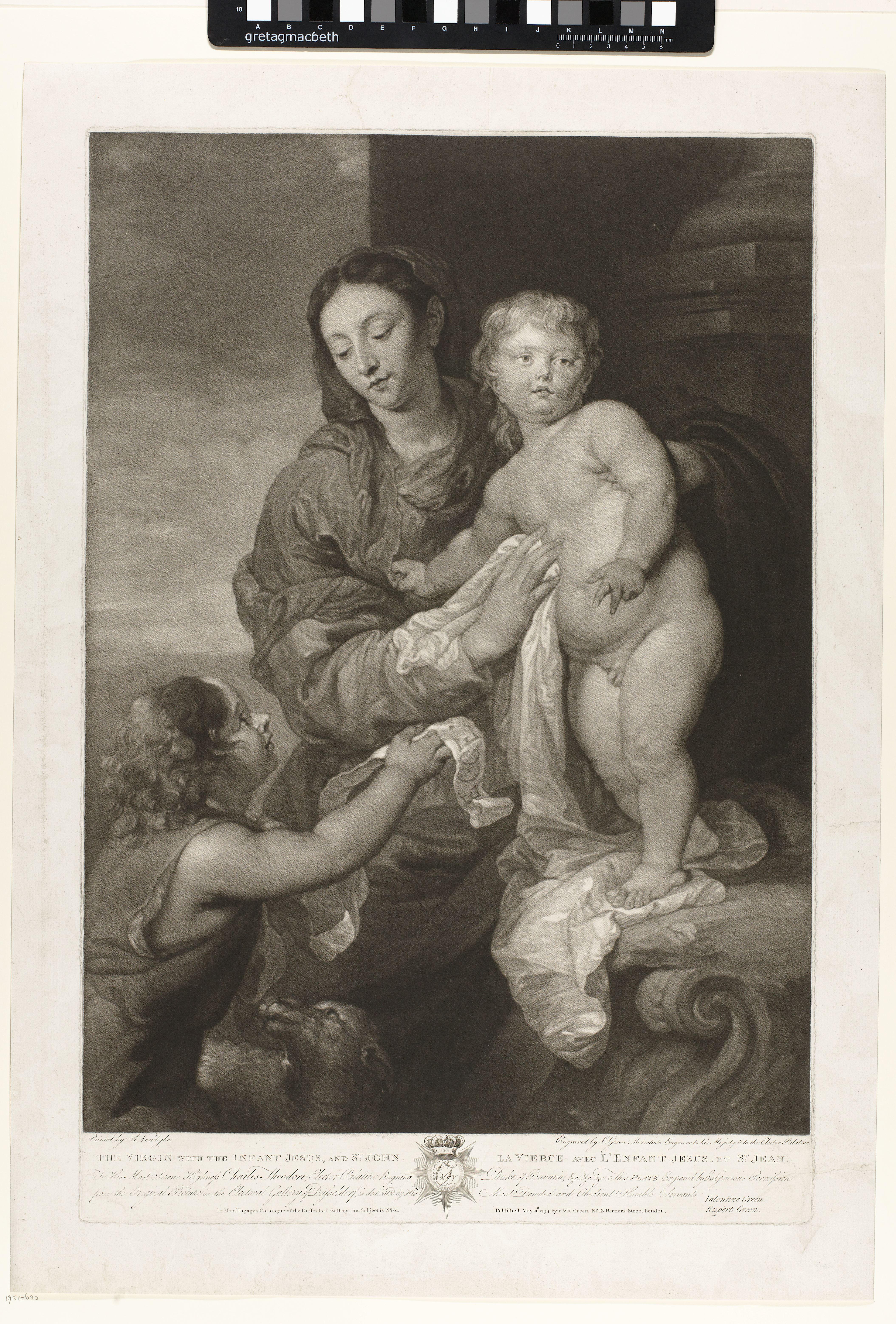 Maria met Christus en Johannes de Doper als kinderen