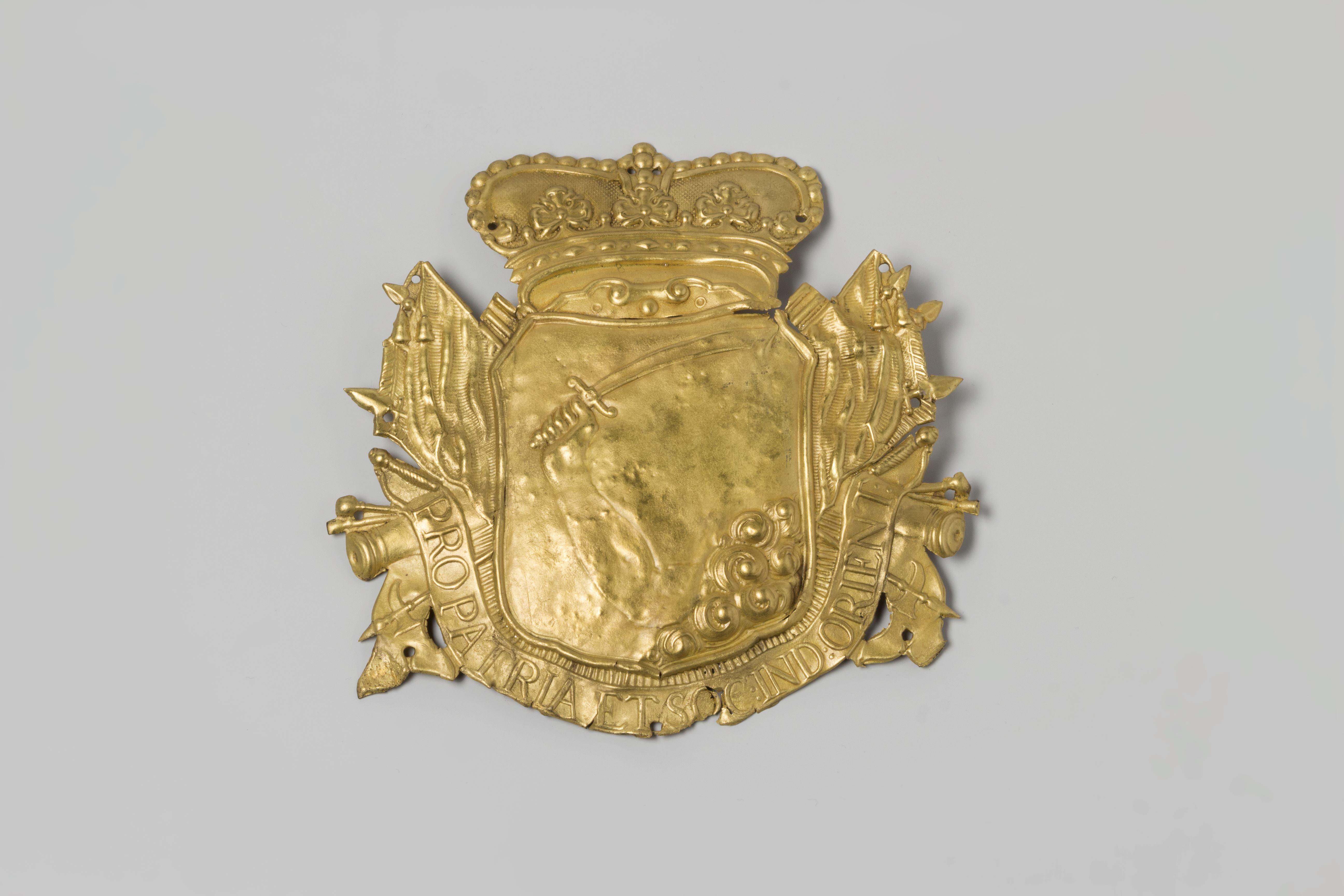 Military insignia of a musketeer or grenadier  from the wreck of the Dutch East Indiaman Hollandia
