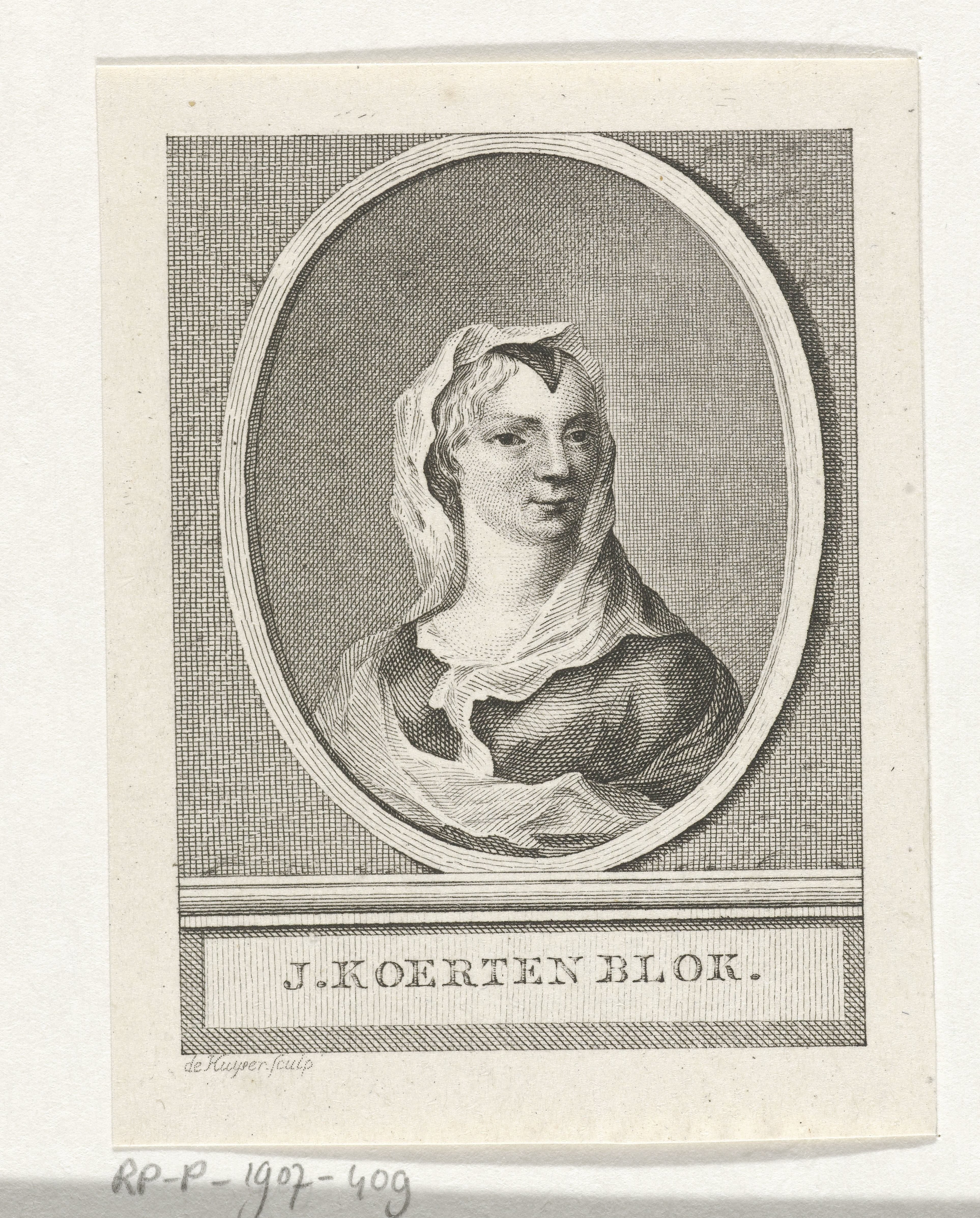 Portret van Johanna Koerten