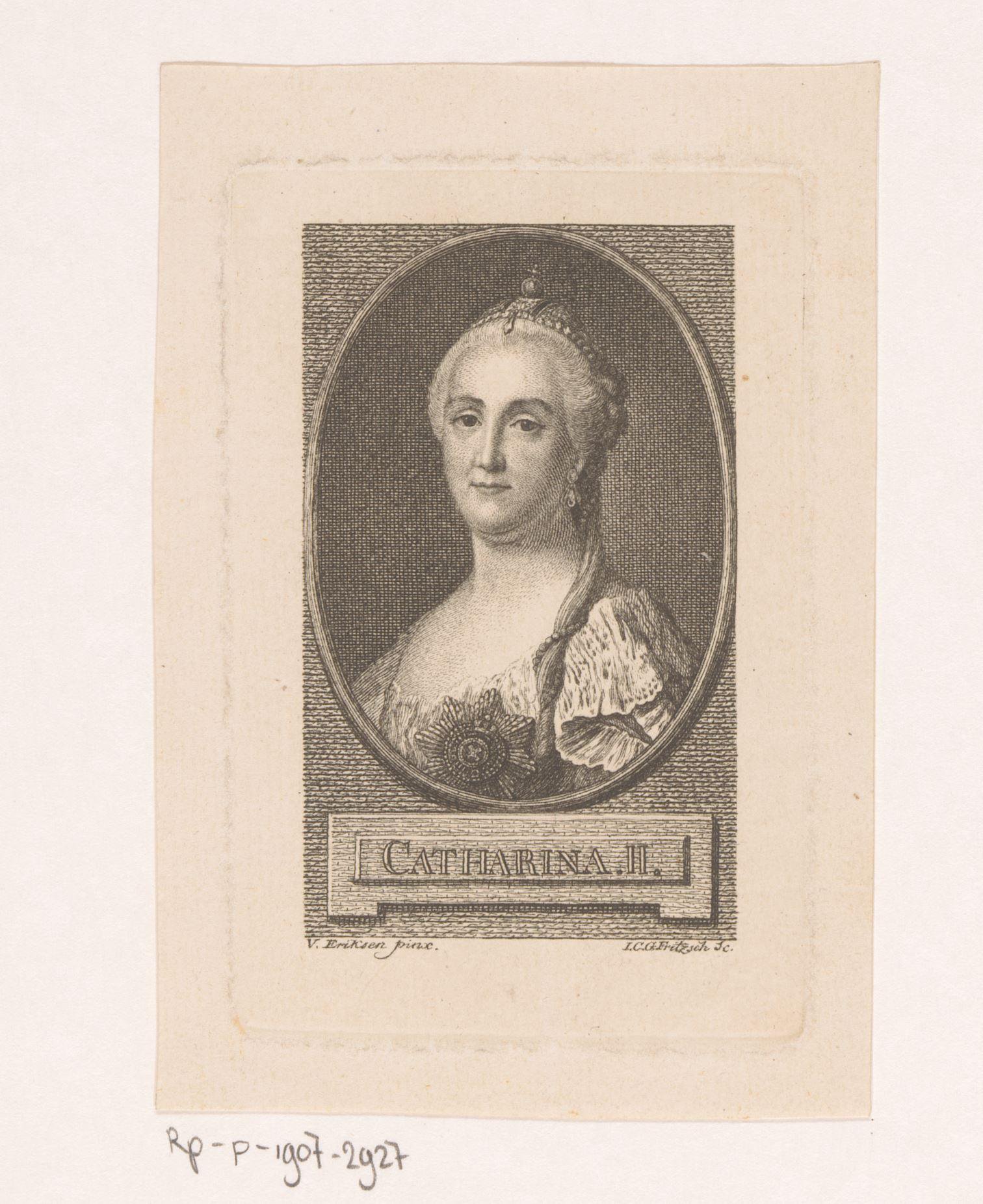 Portret van Catharina de Grote