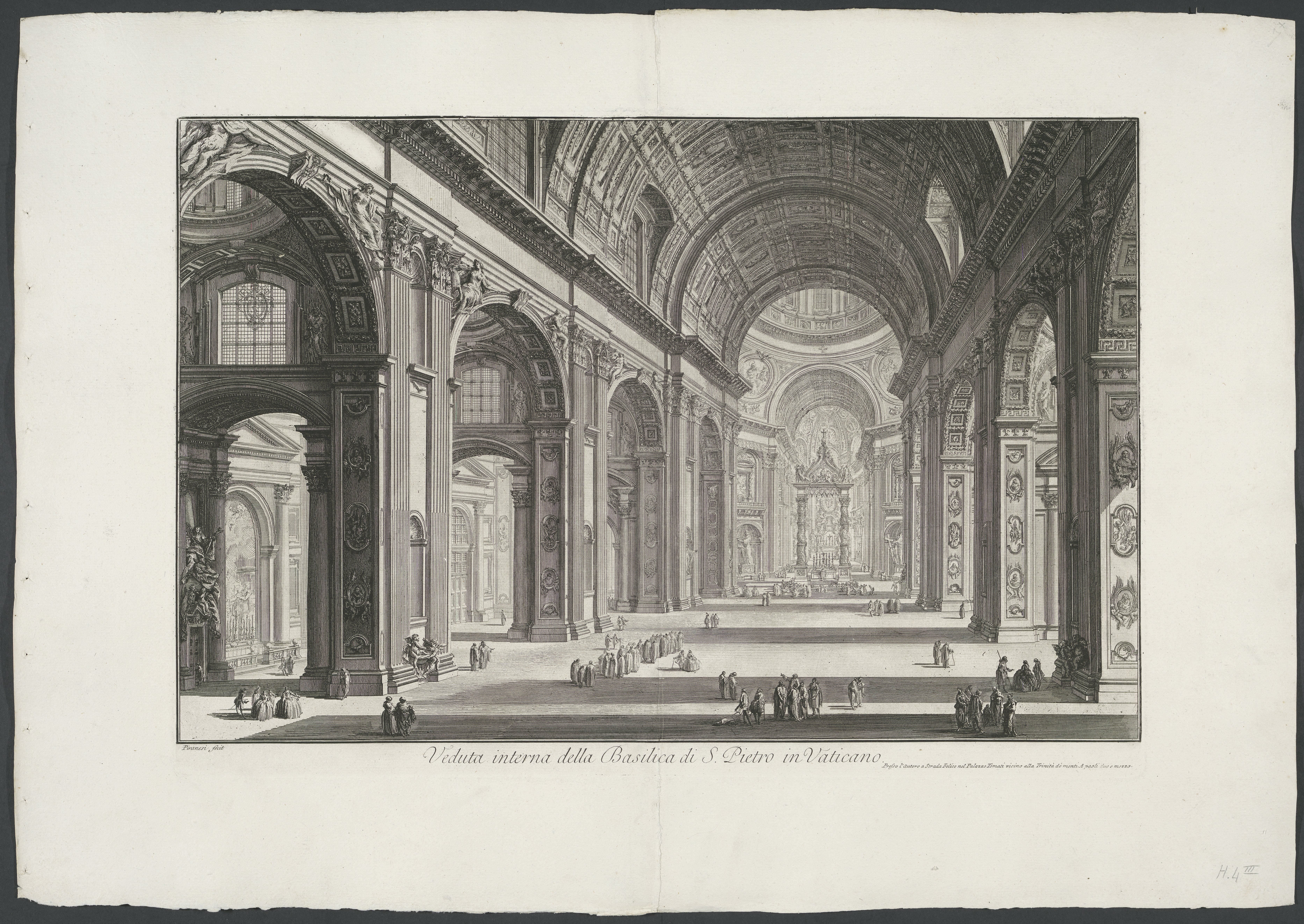 Interieur van de Sint-Pietersbasiliek te Vaticaanstad