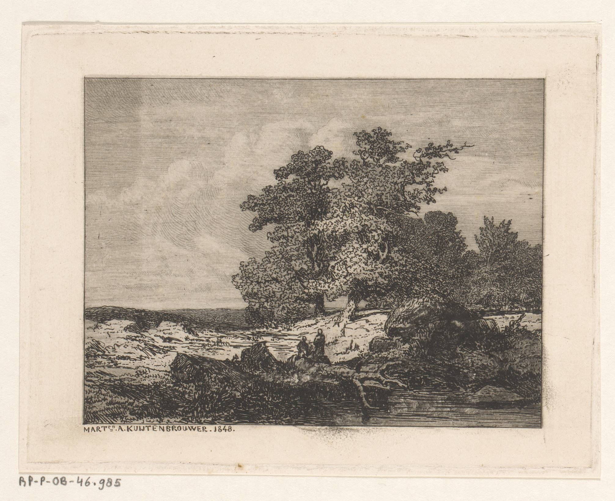 Landschap met eiken