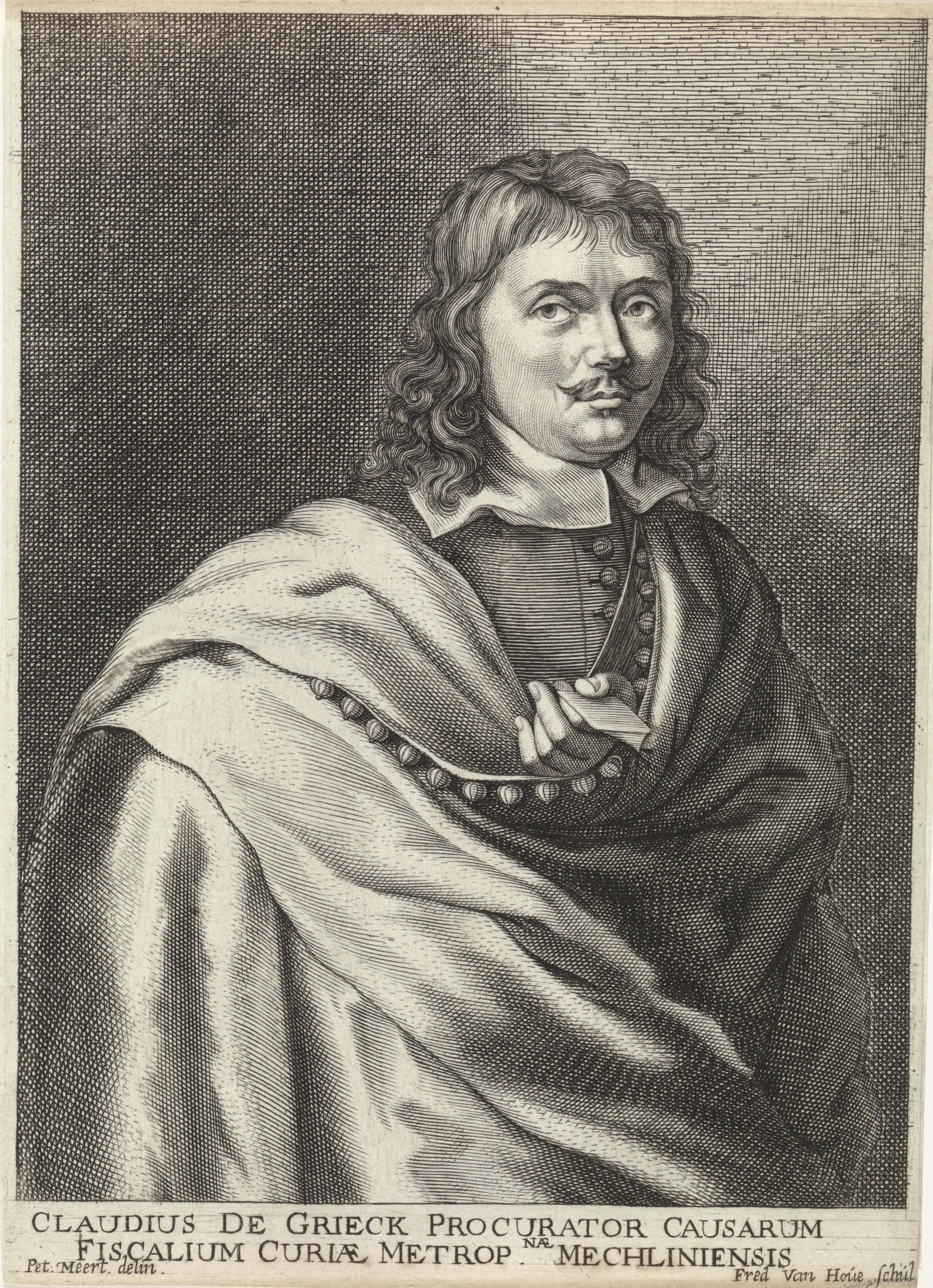 Portret van Claudius de Grieck