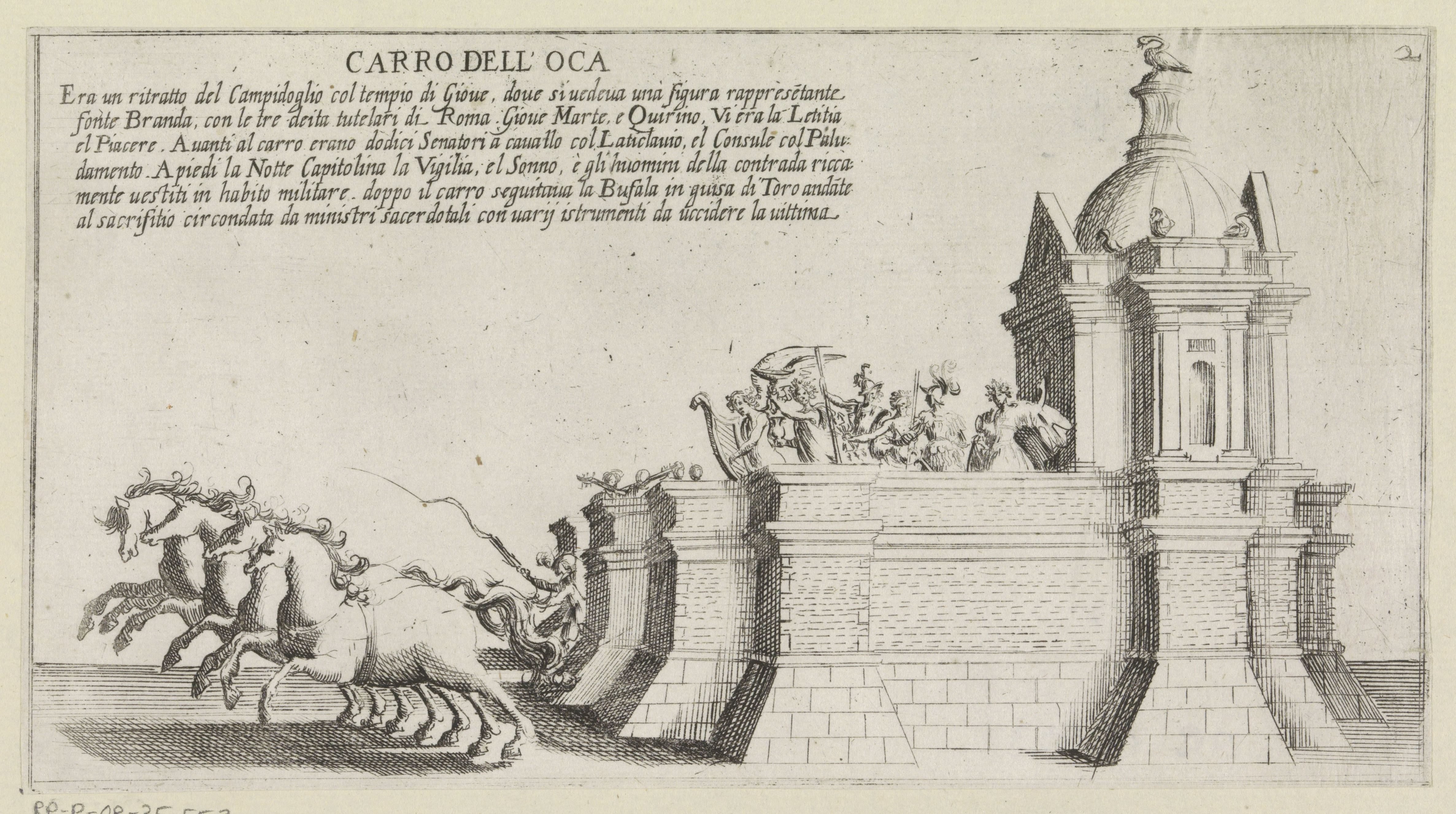 Triomfwagen van het Sienese district Occa