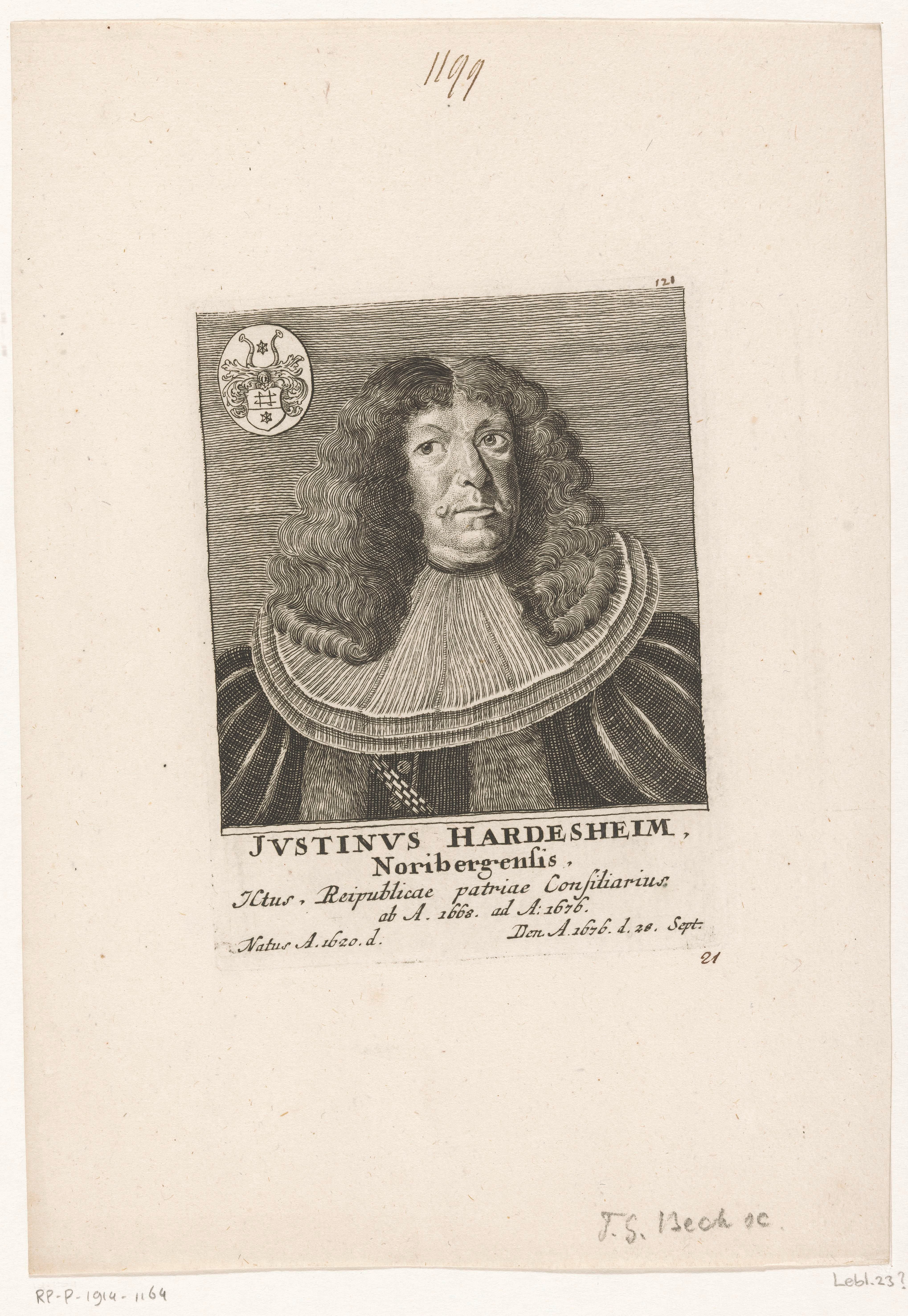 Portret van Justinus II Herdesianus