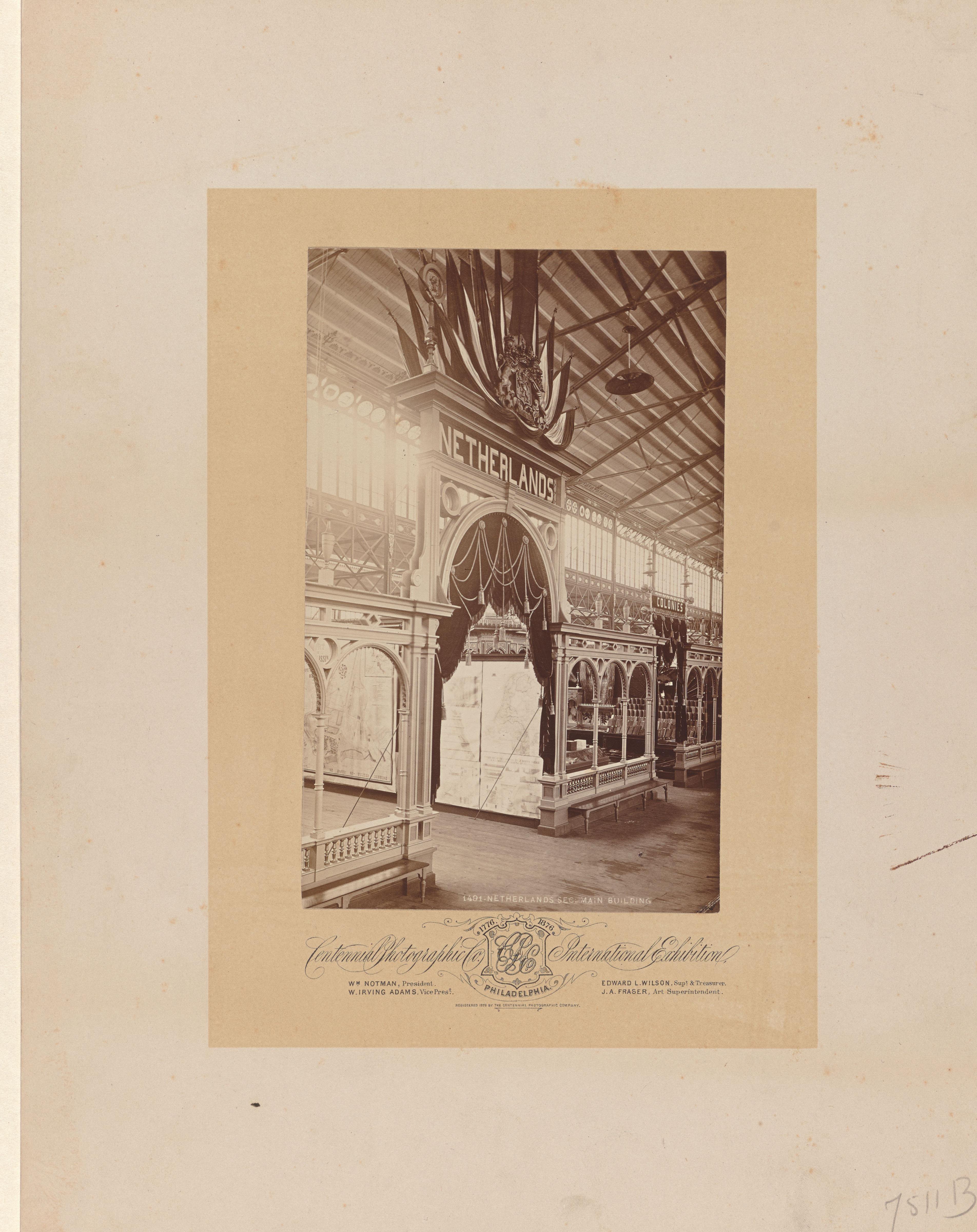 Nederlands paviljoen op de International Exhibition te Philadelphia, 1876