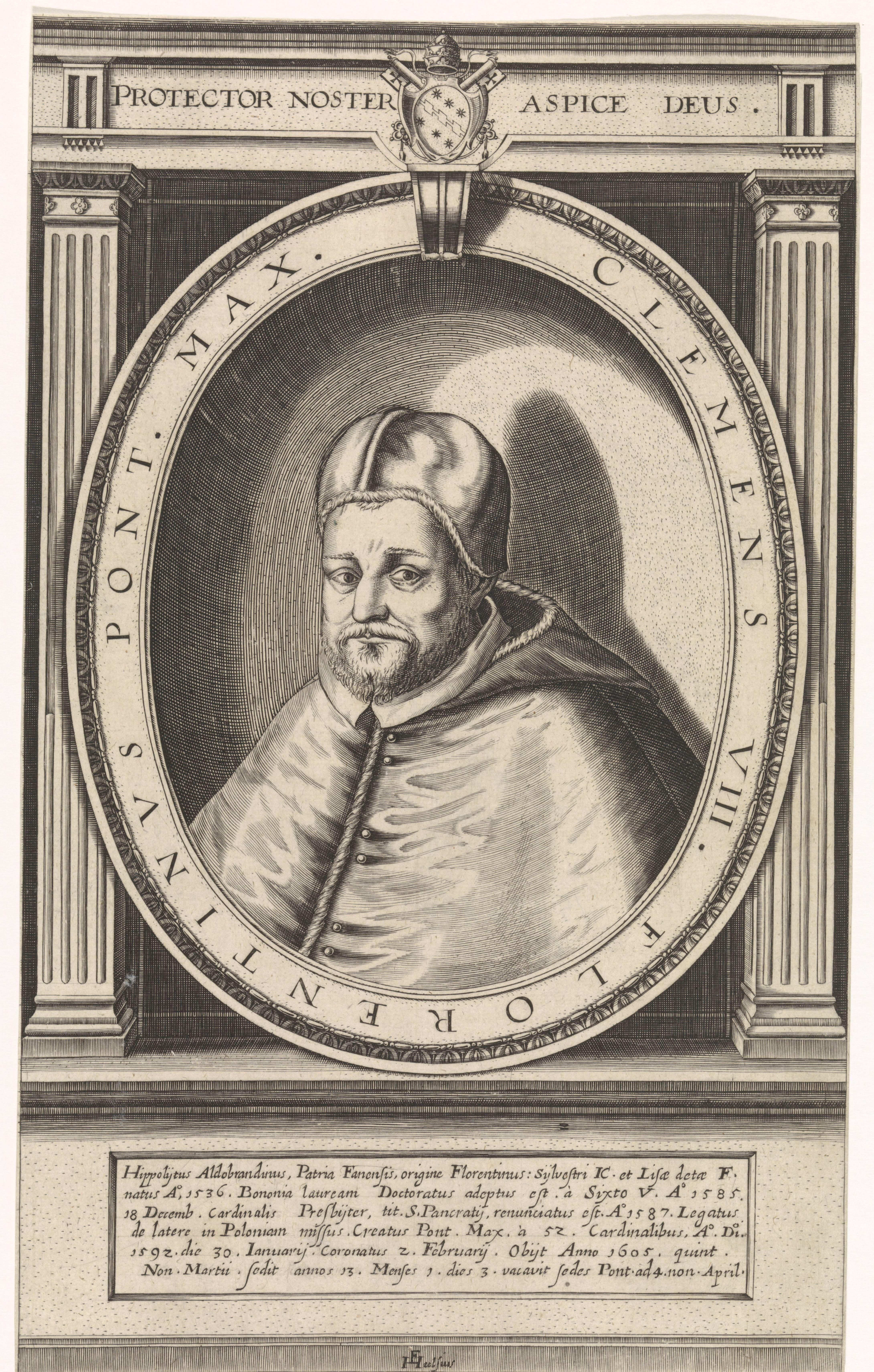 Portret van paus Clemens VIII