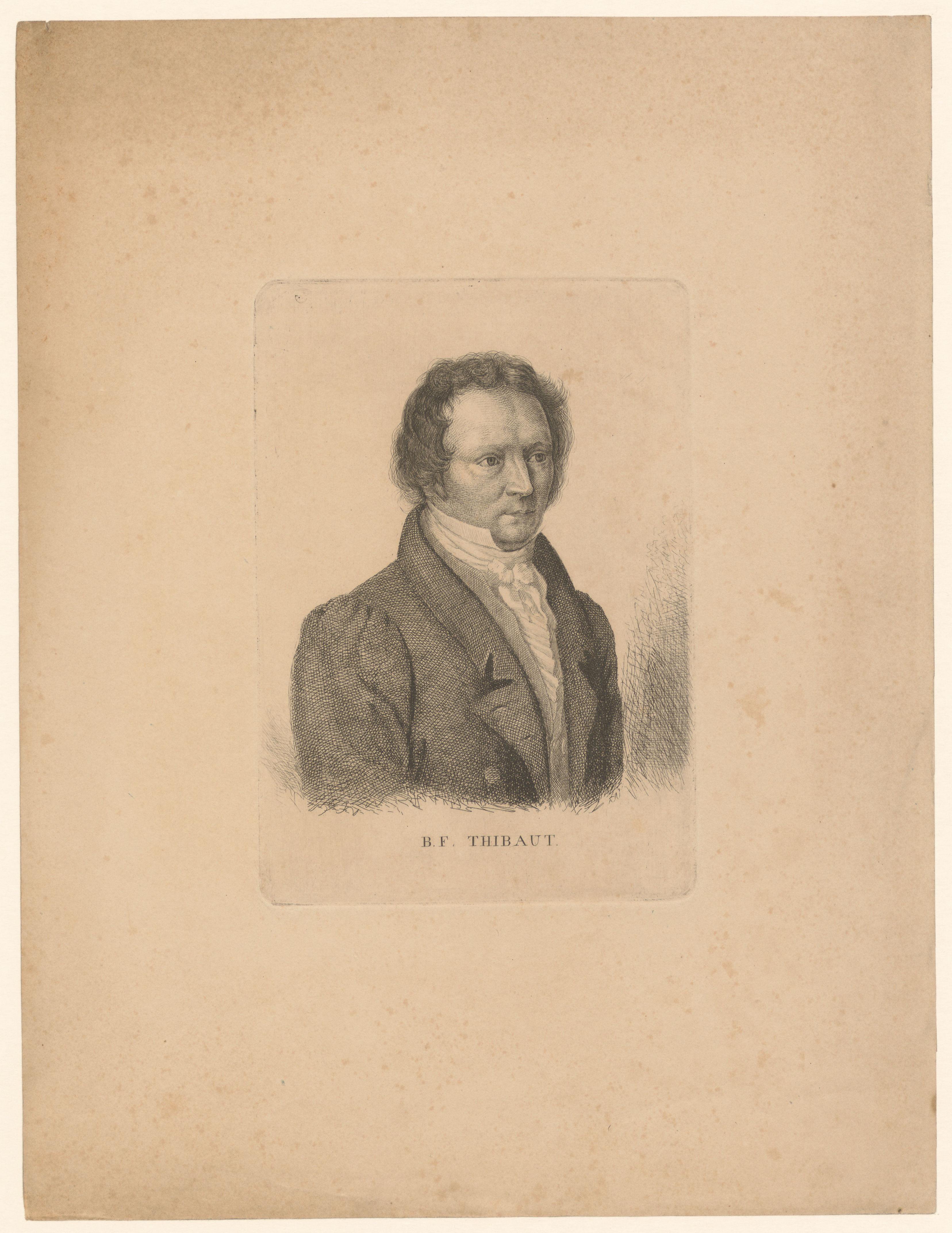 Portret van Bernhard Friedrich Thibaut