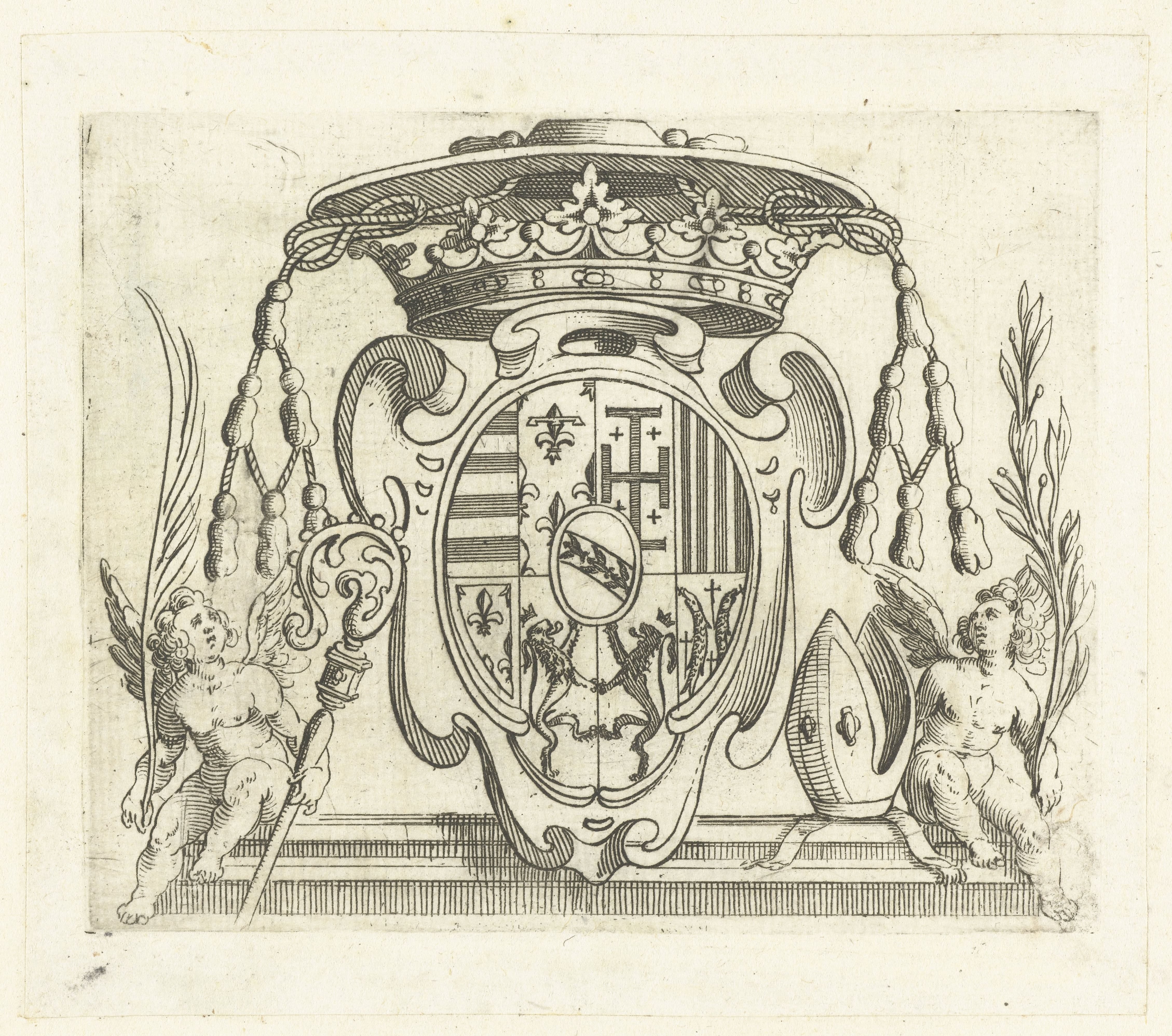 Wapenschild van Nicolas François, kardinaal van Lotharingen