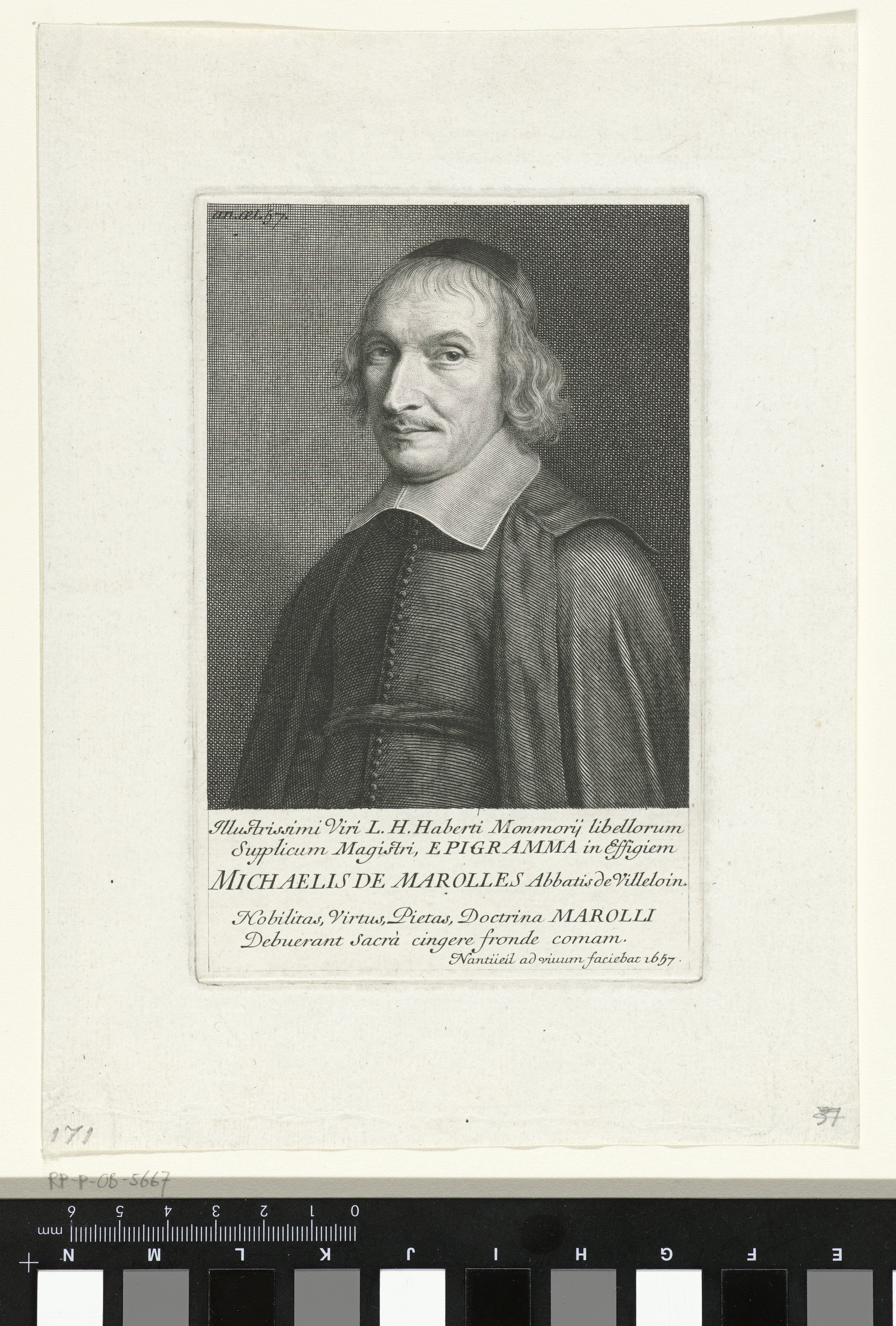 Portret van Michel de Marolles