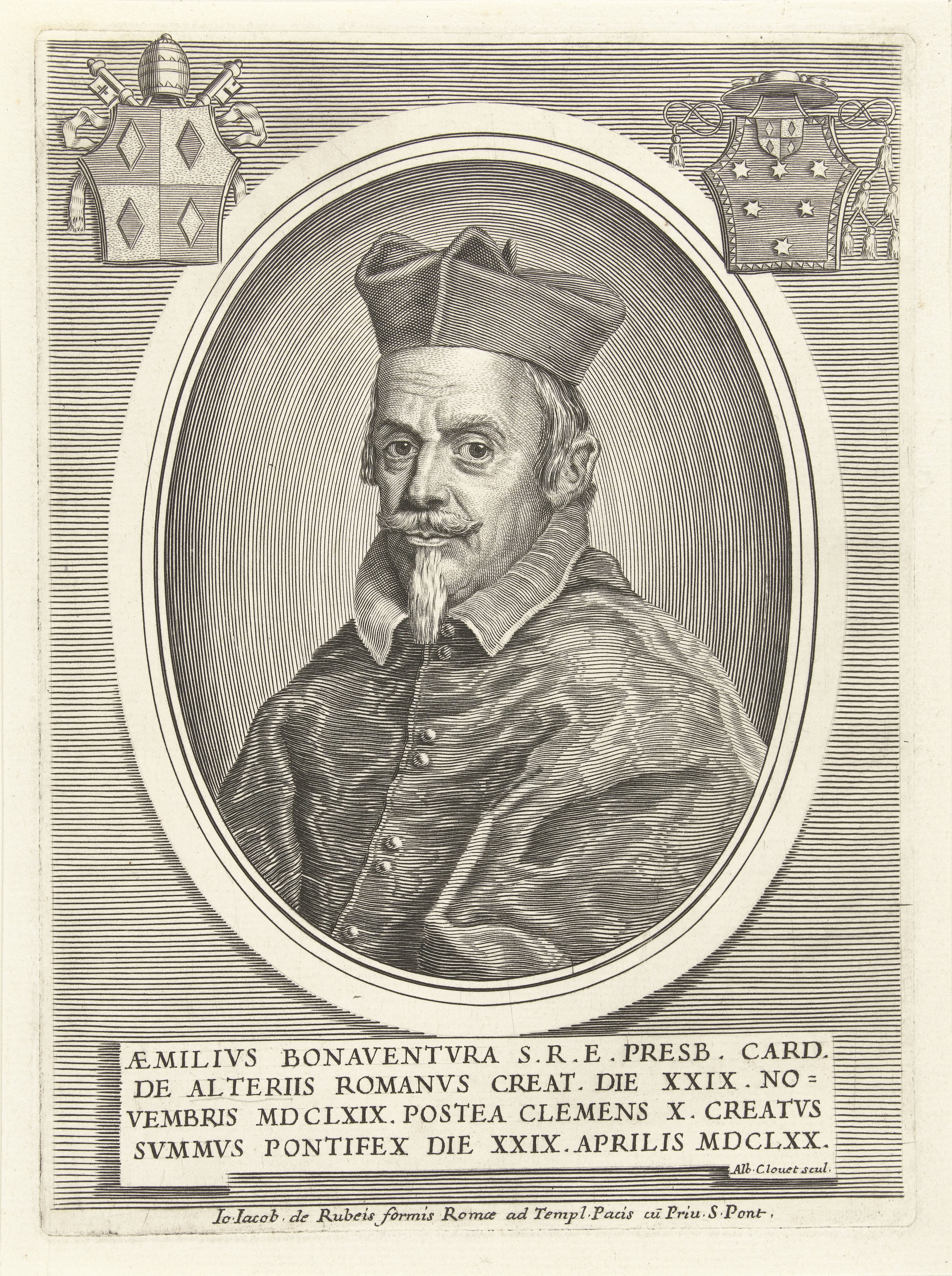 Portret van kardinaal Emilio Bonaventura Altieri