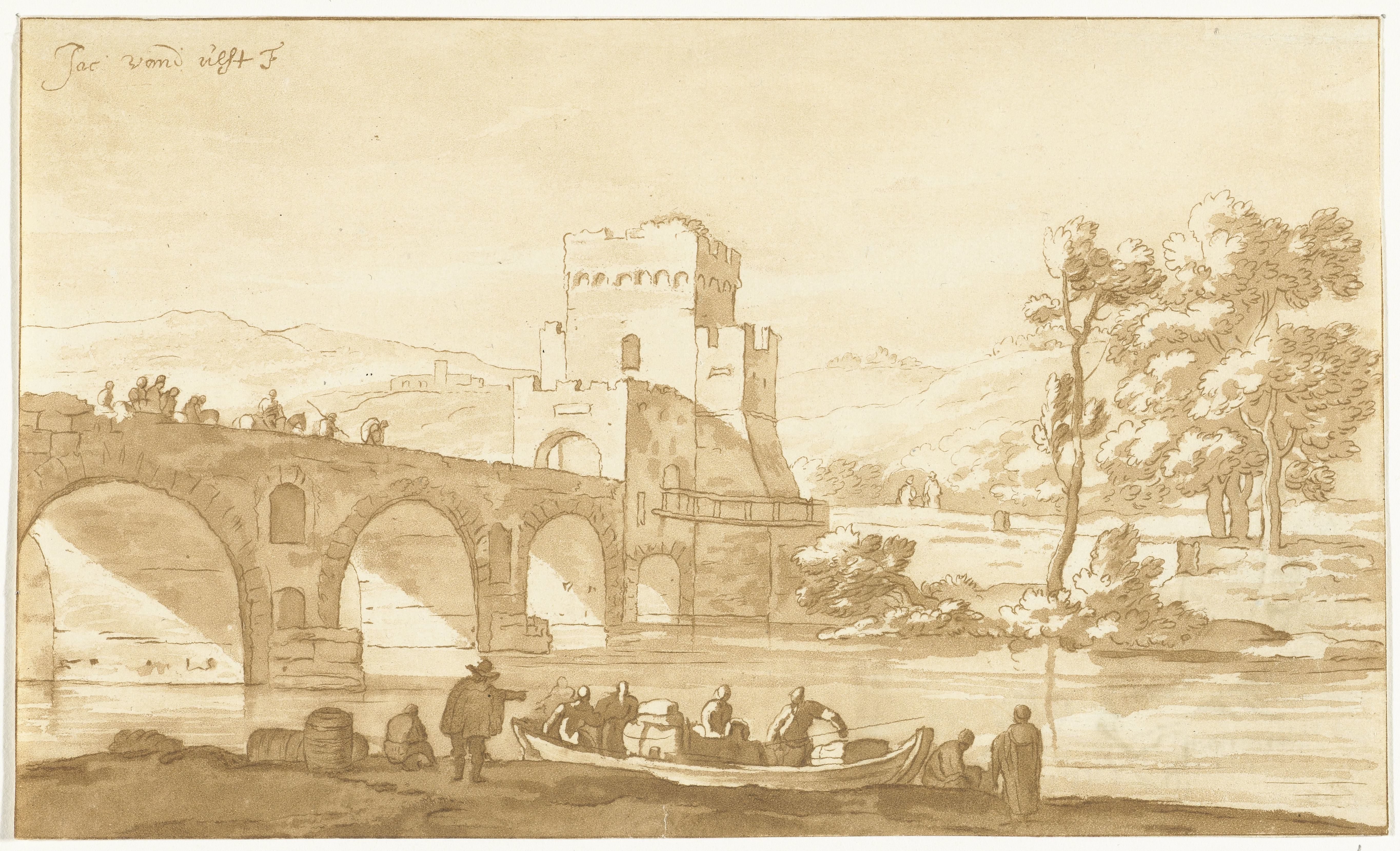 Ponte Molle bij Rome