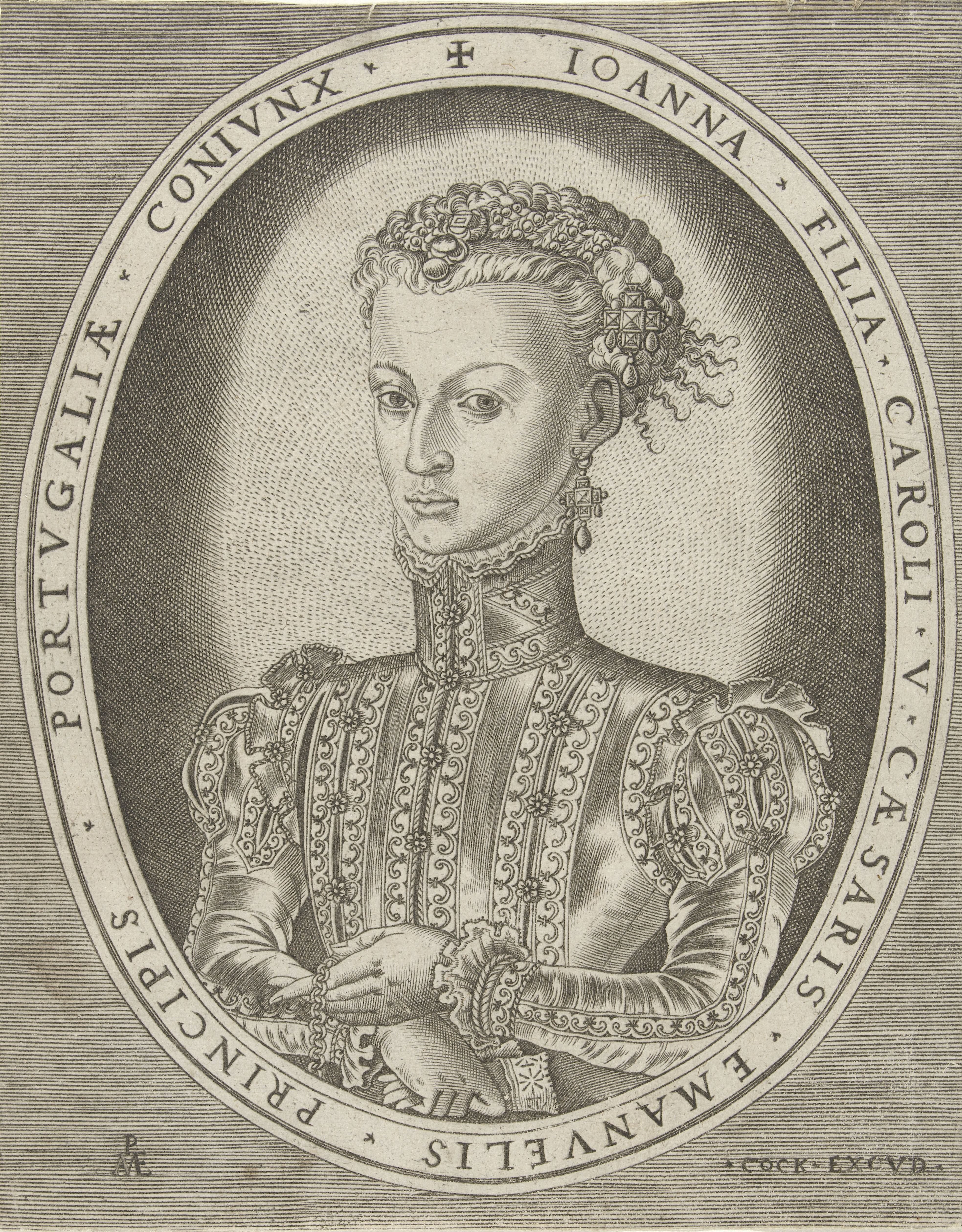 Portret van Johanna van Habsburg