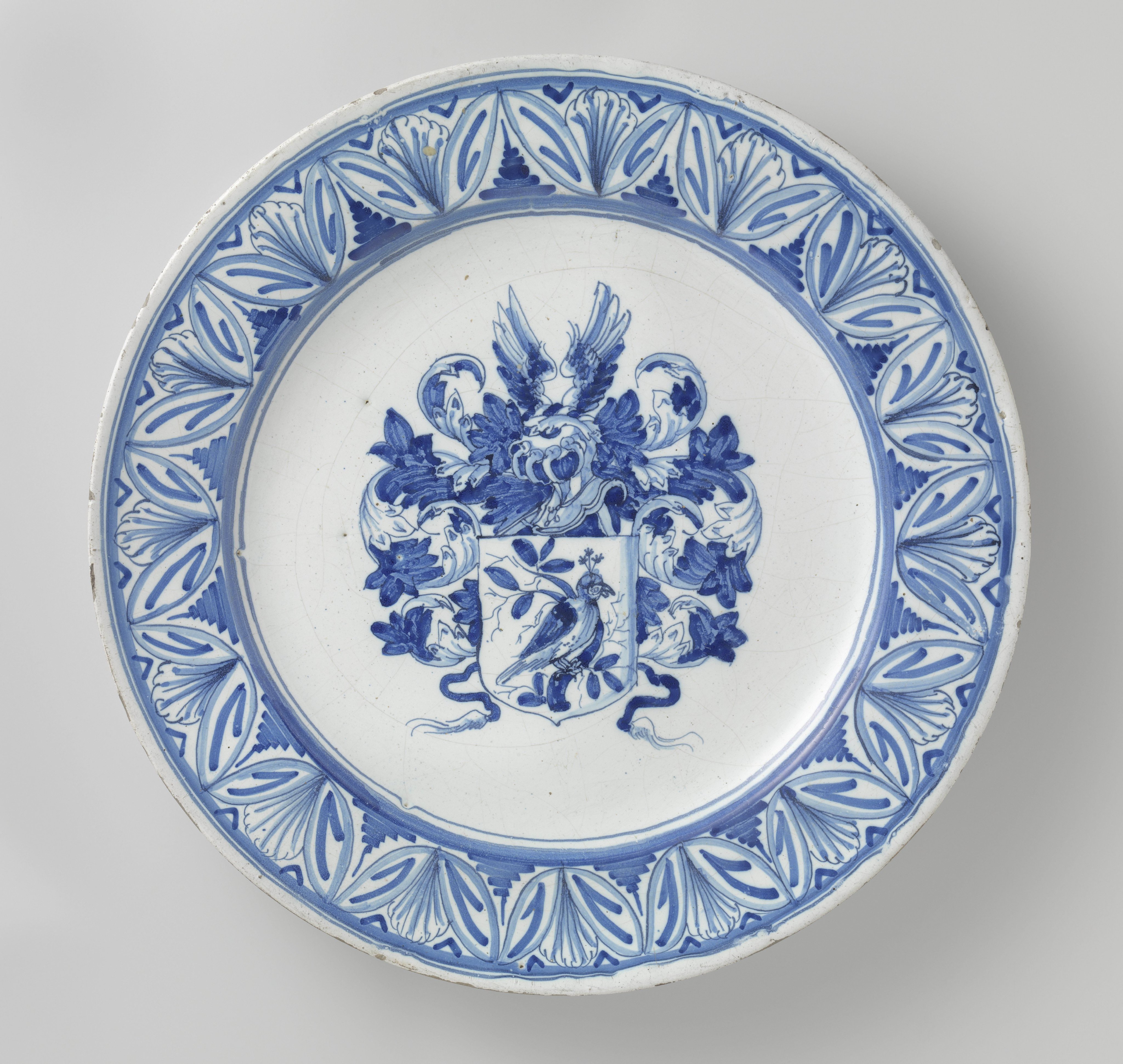 Dish with an unidentified coat of arms