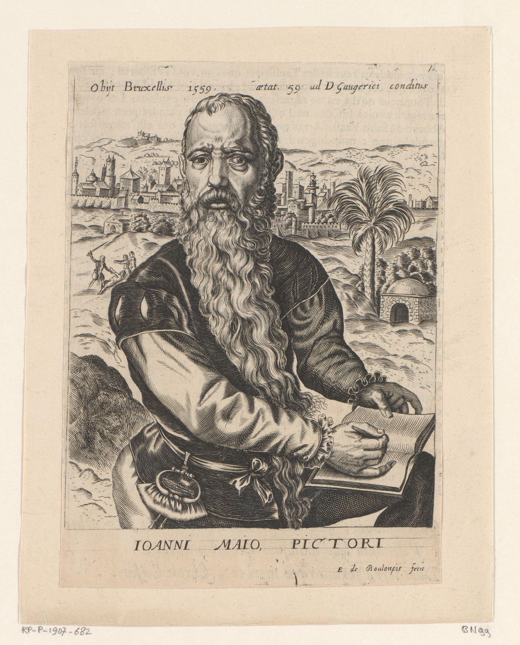 Portret van Jan Cornelisz. Vermeyen