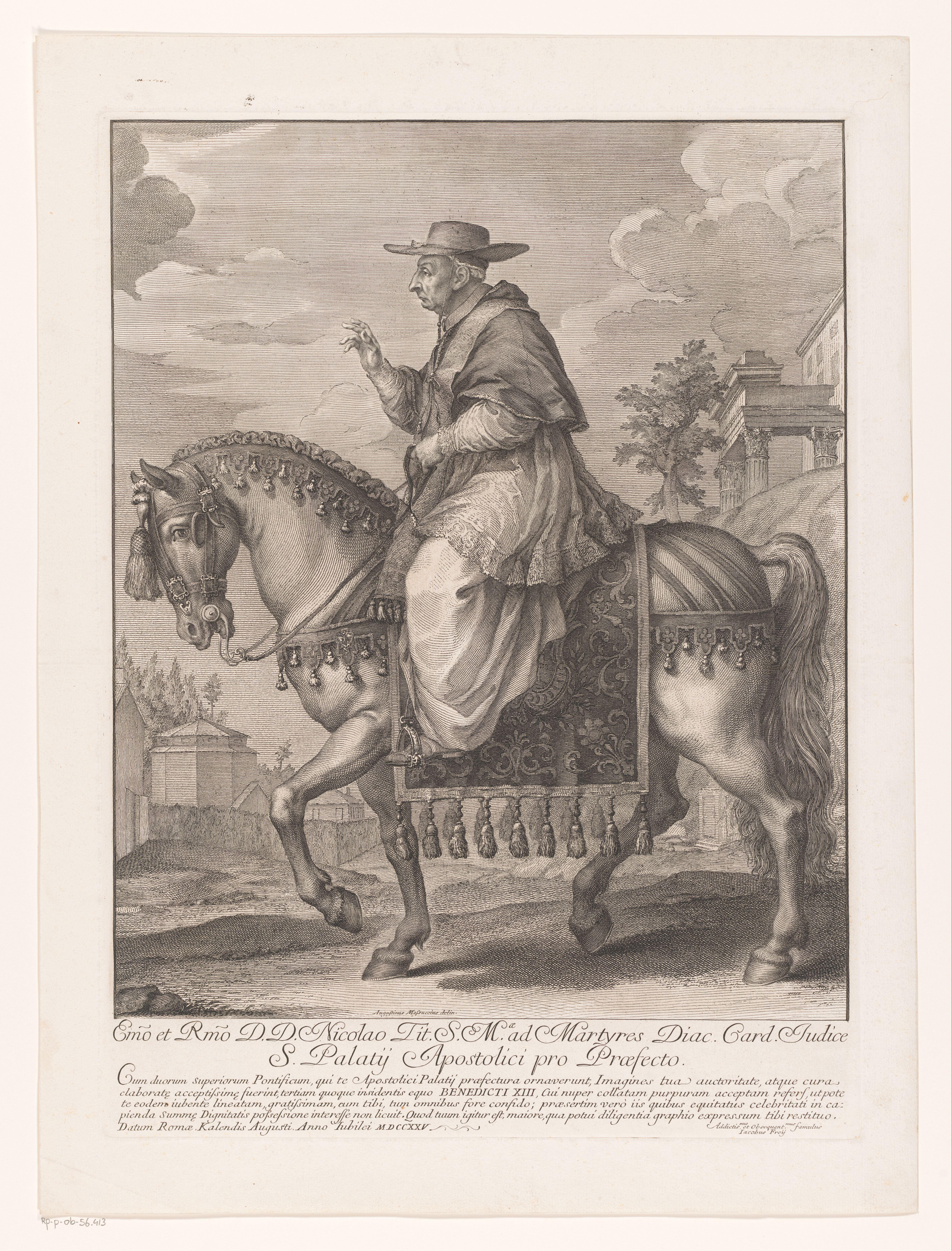 Benedictus XIII te paard
