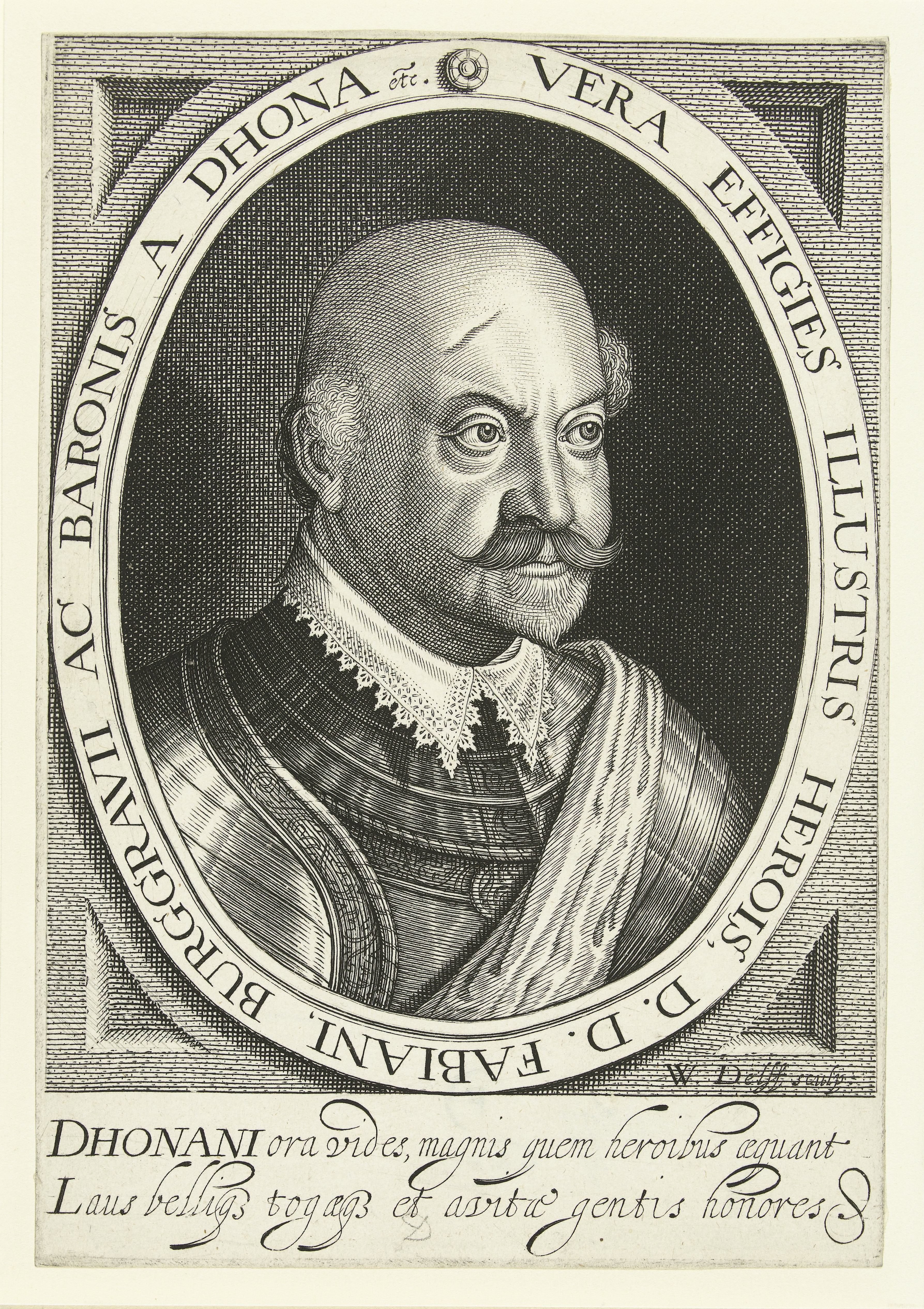 Portret van Fabian von Dohna