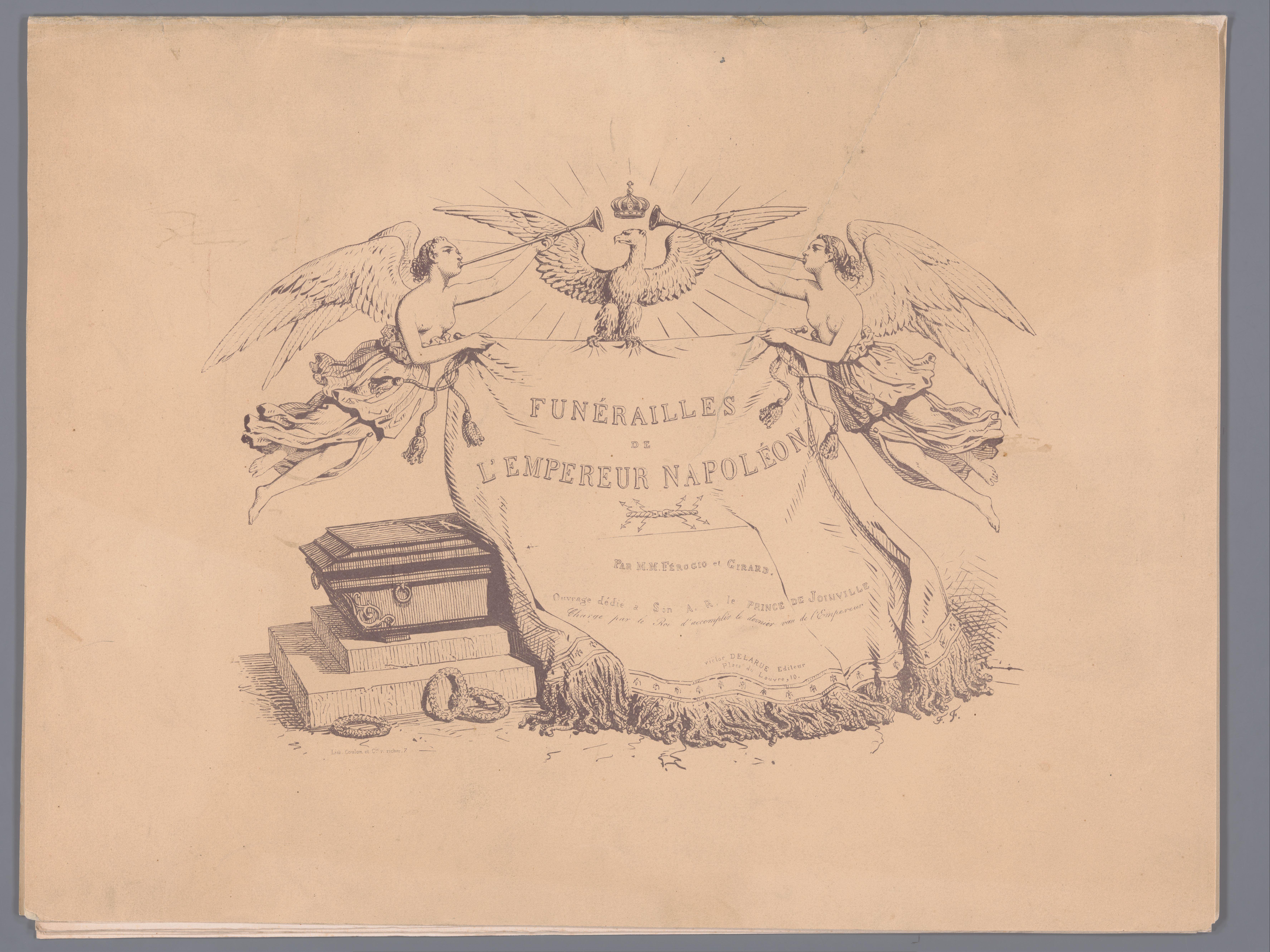 Omslag voor: Uitvaartceremonie van keizer Napoleon Bonaparte