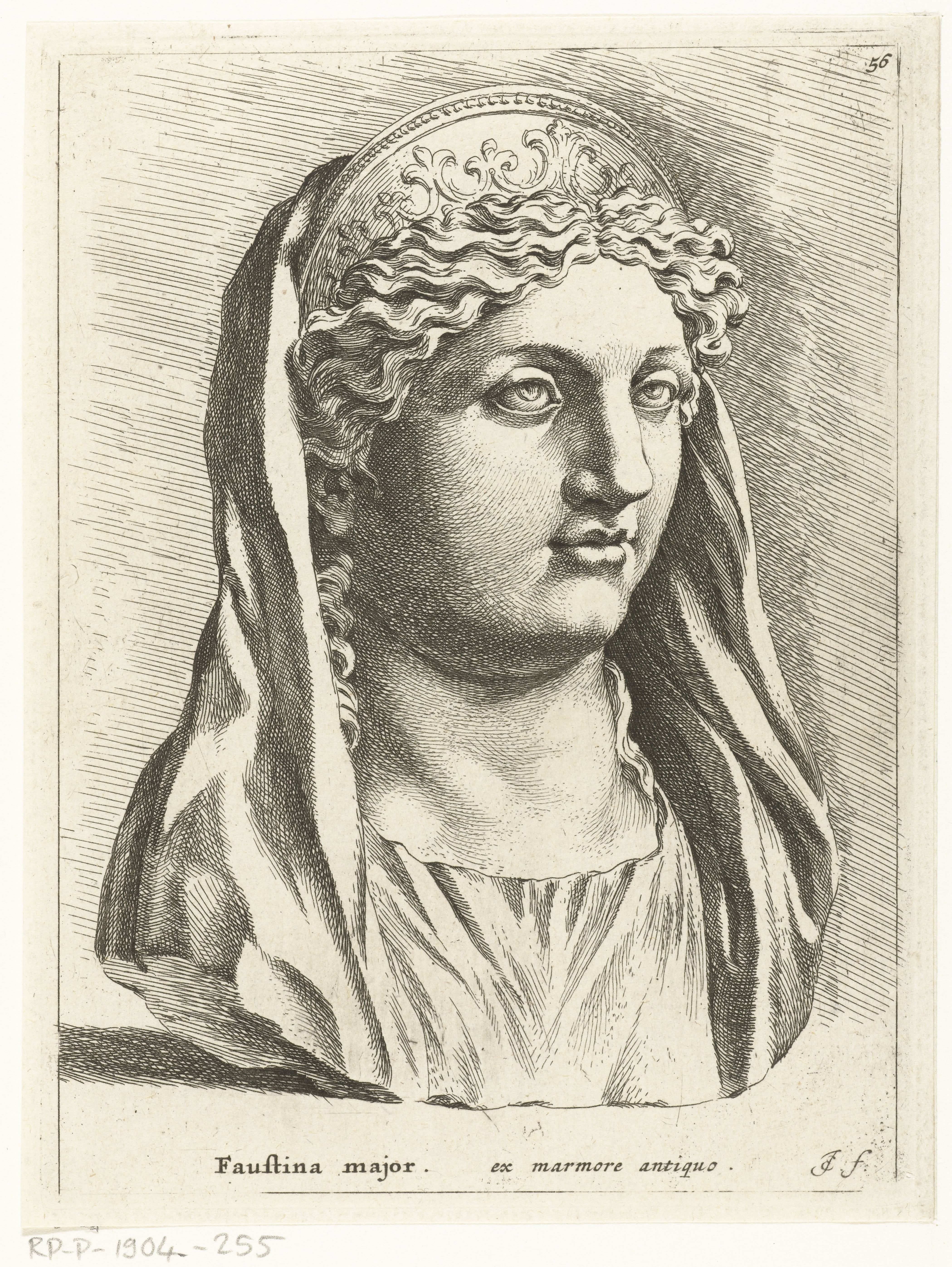 Antieke buste van een vrouw
