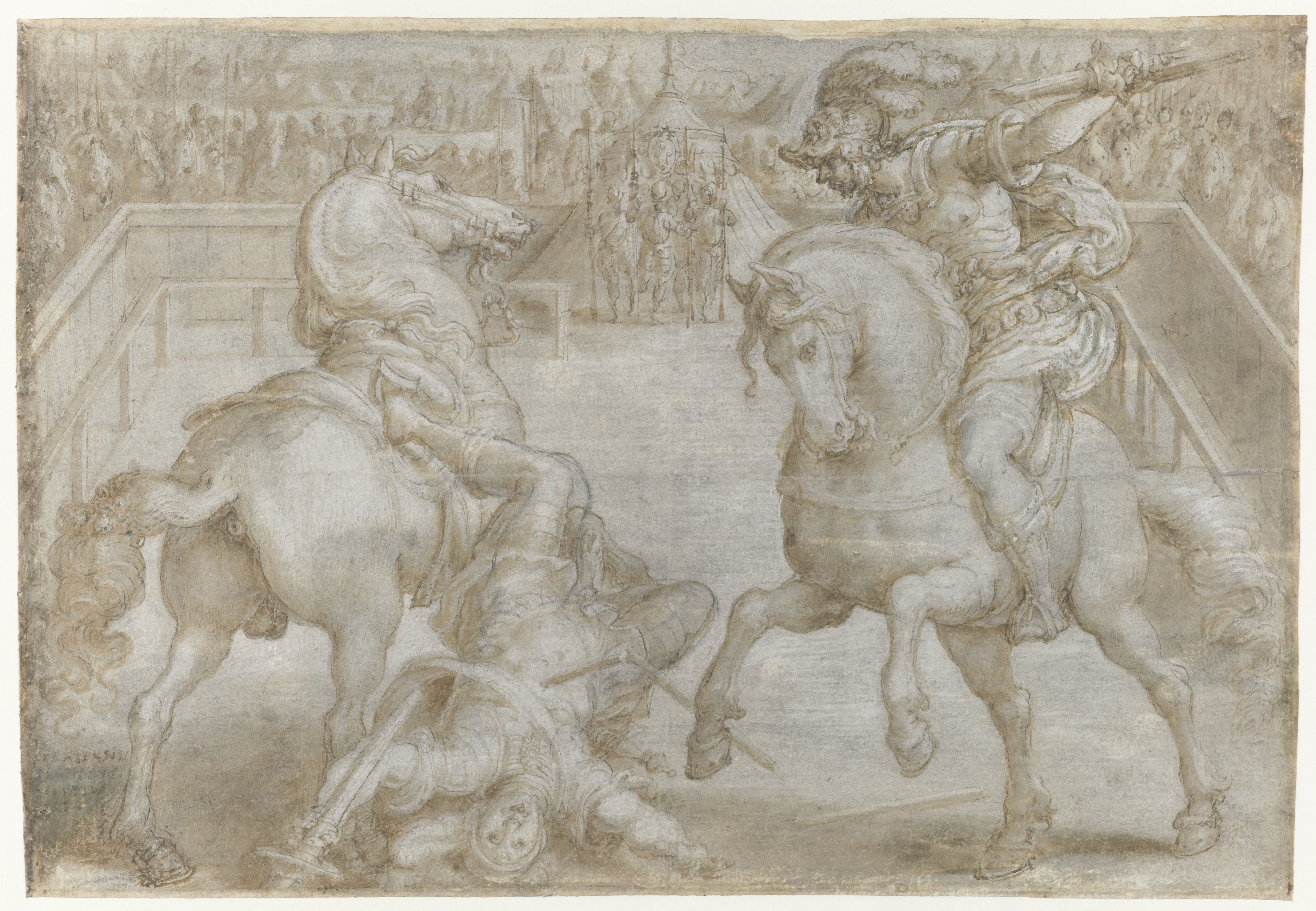Giovanni de Medici in een steekspel