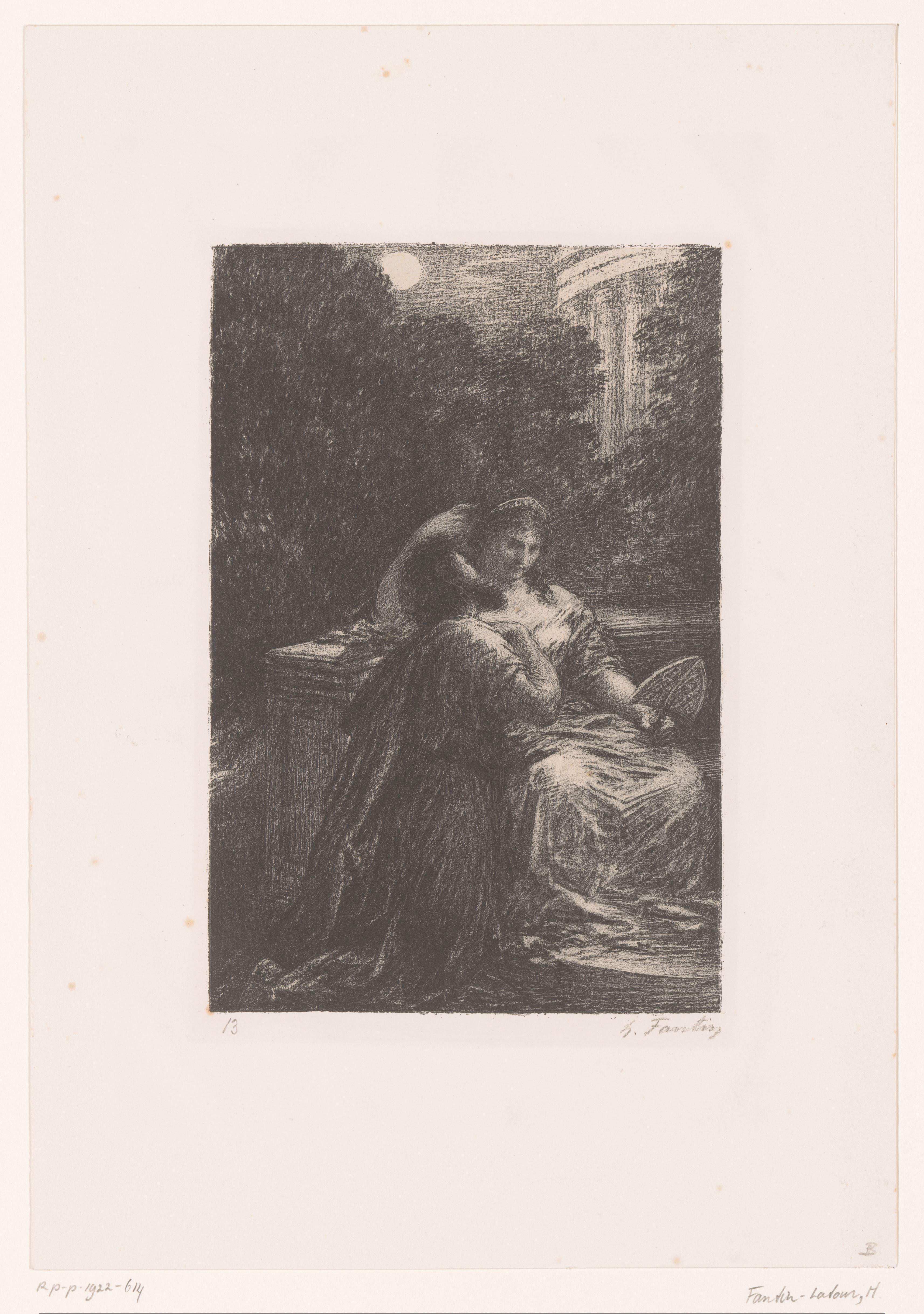 Dido en Aeneas in het maanlicht