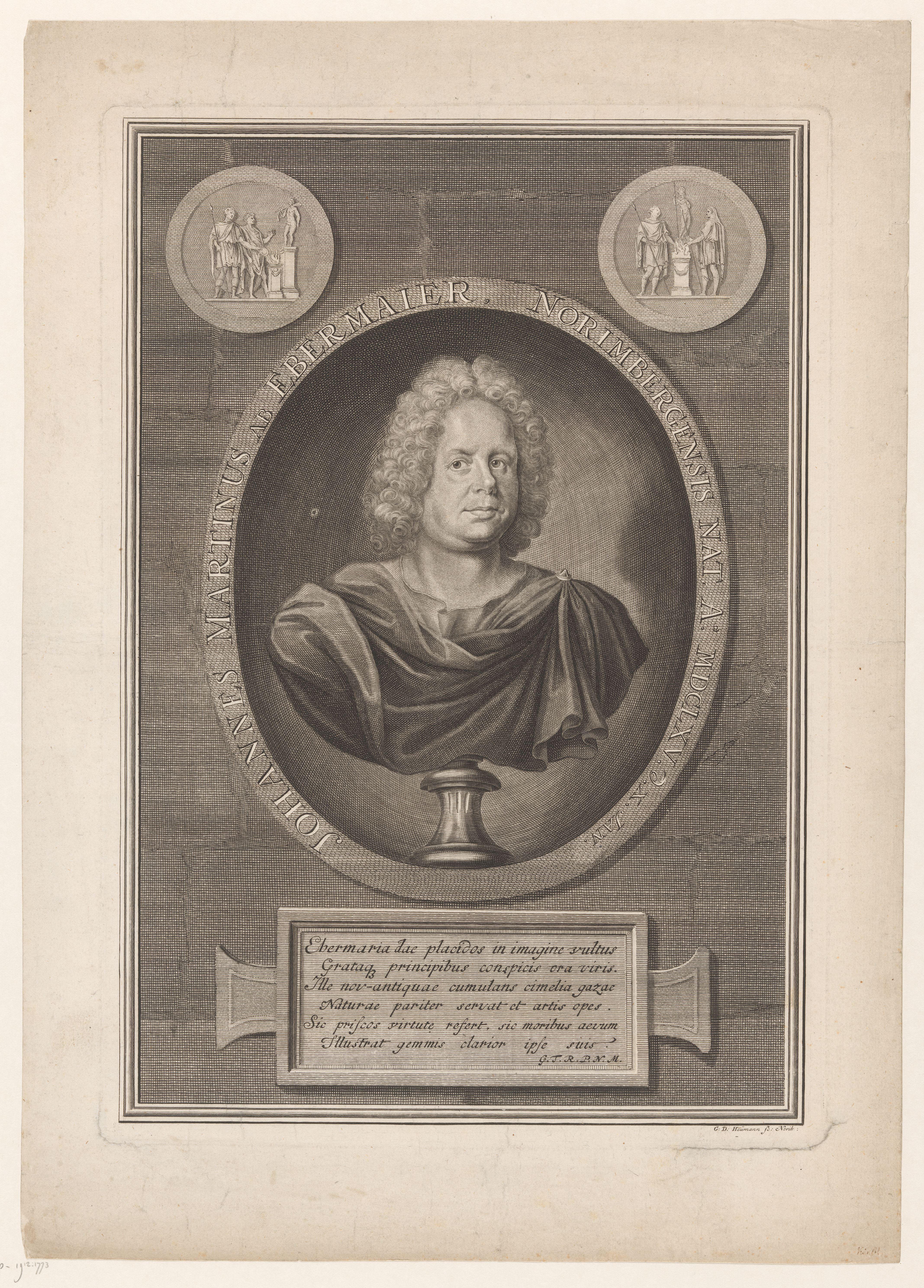 Portret van Johann Martin von Ebermayer