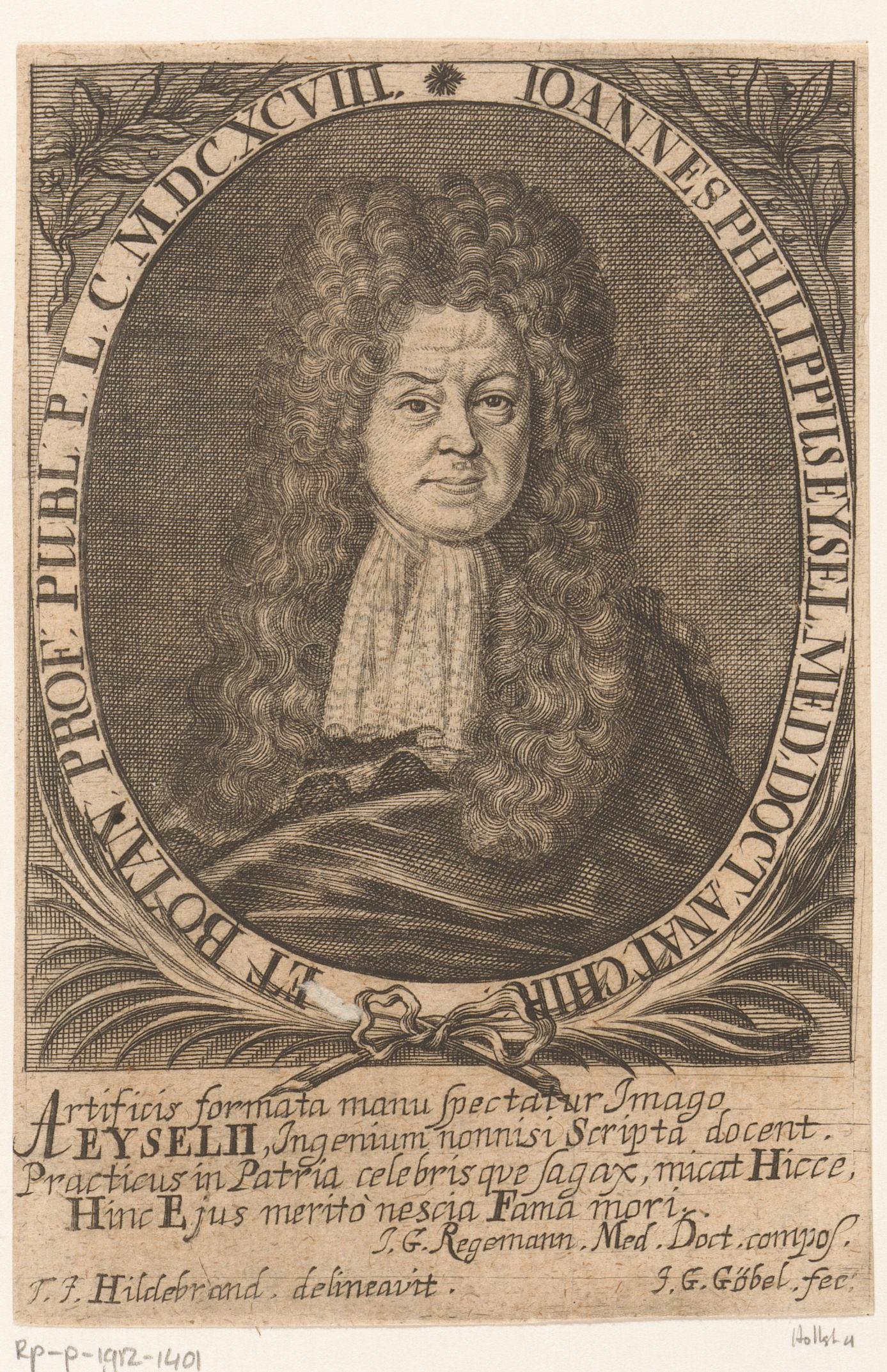 Portret van Johann Philipp Eysel
