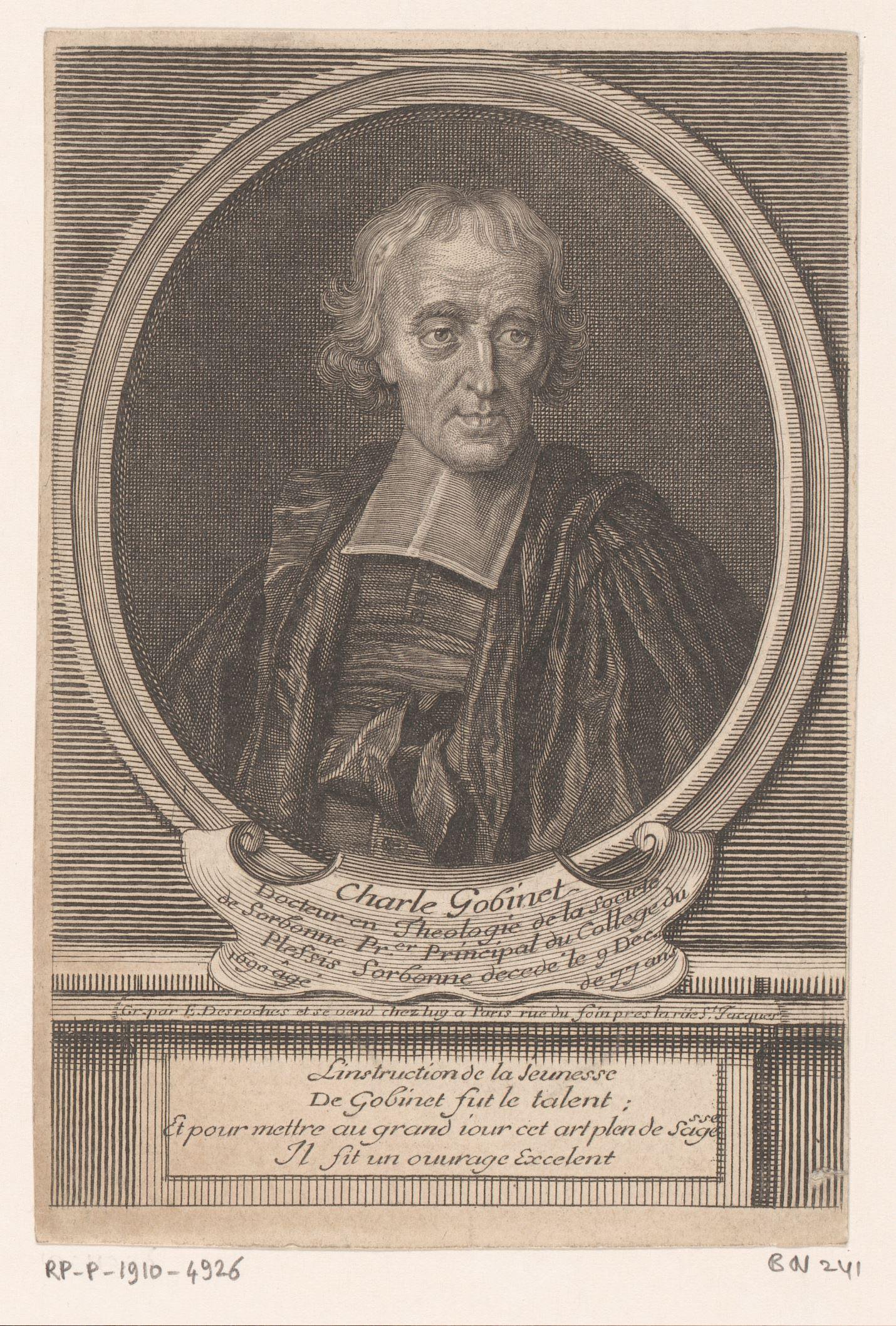 Portret van Charles Gobinet