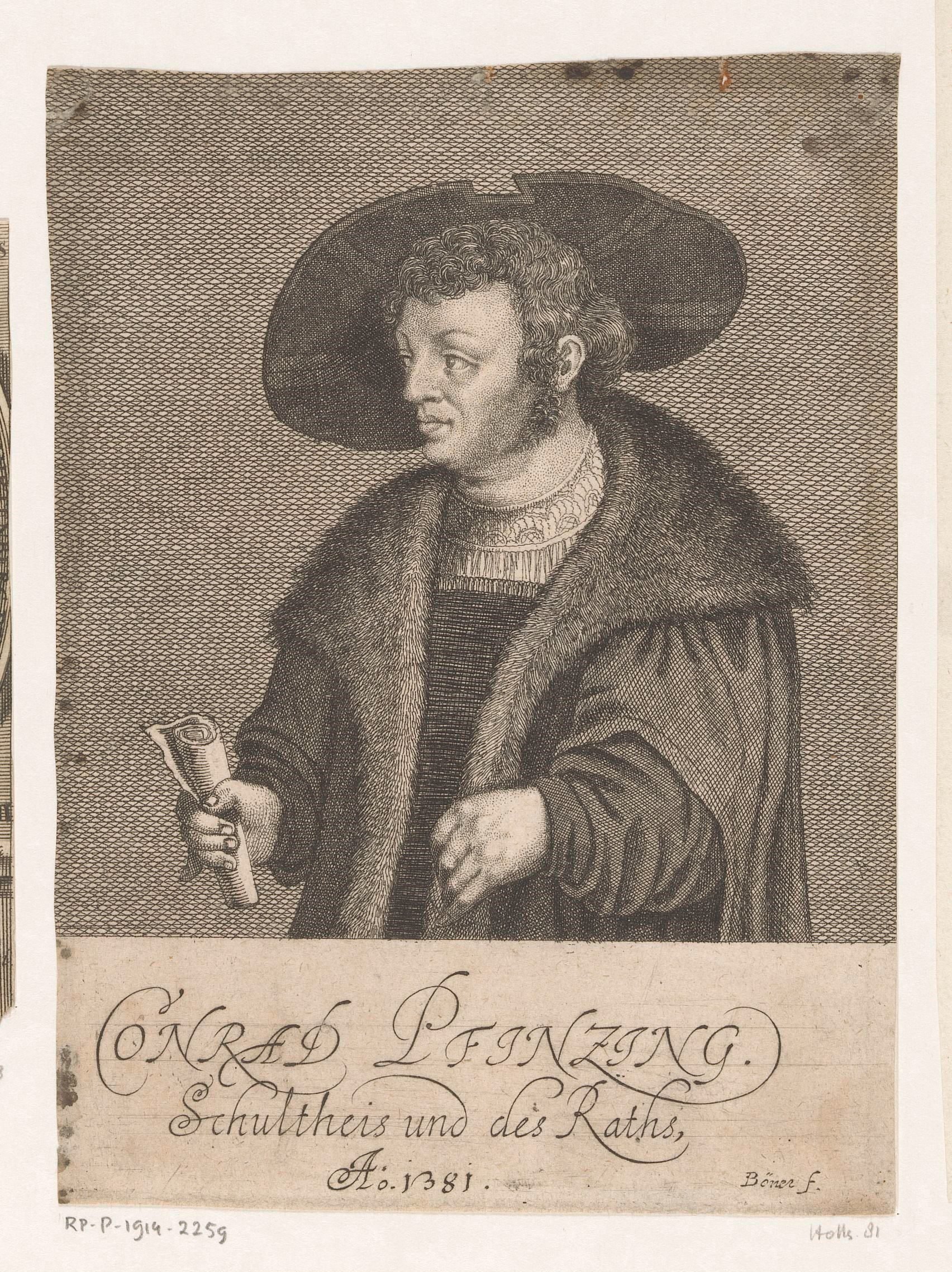 Portret van Conrad Pfinzing