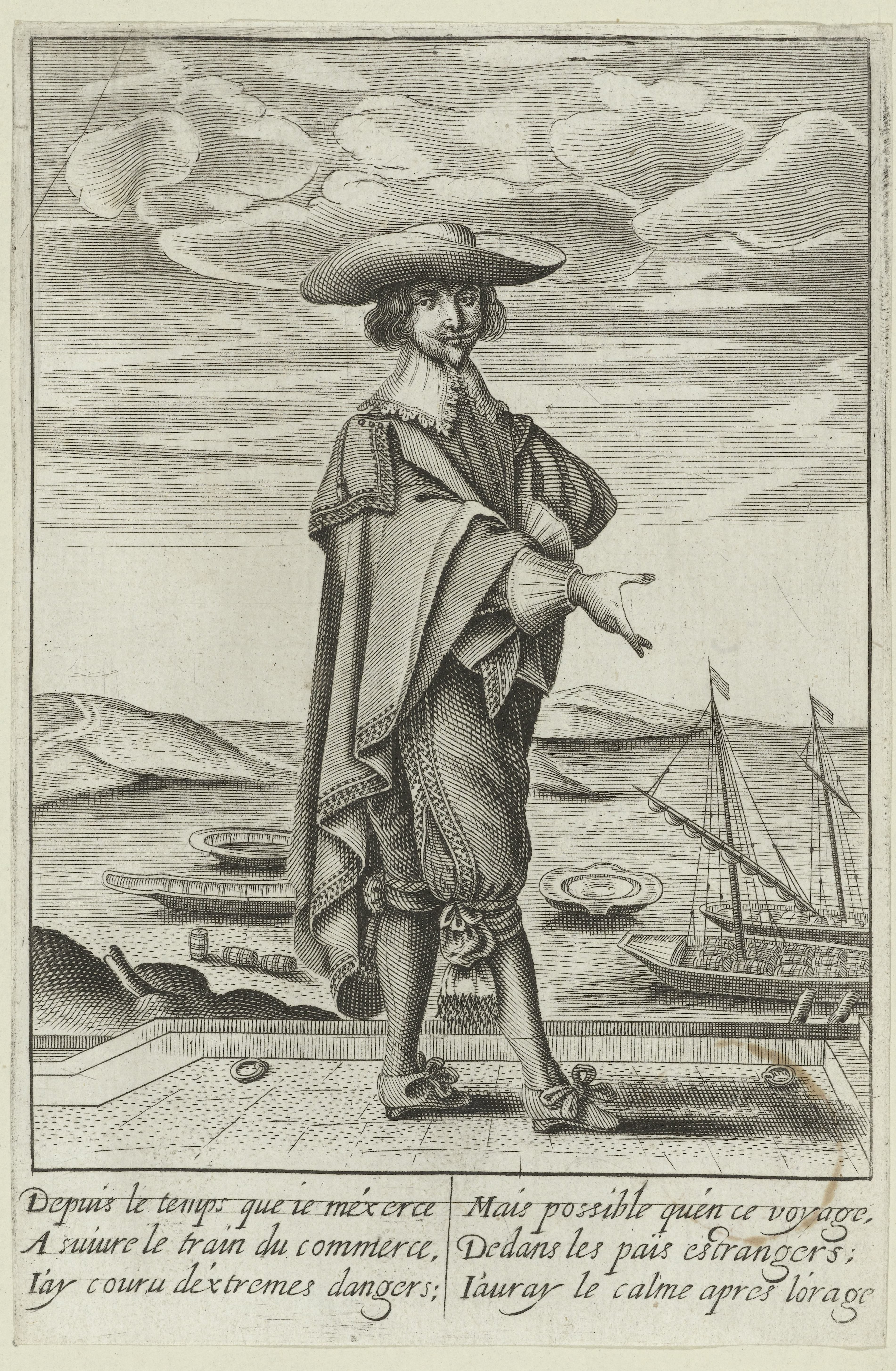 Franse koopman aan de kade