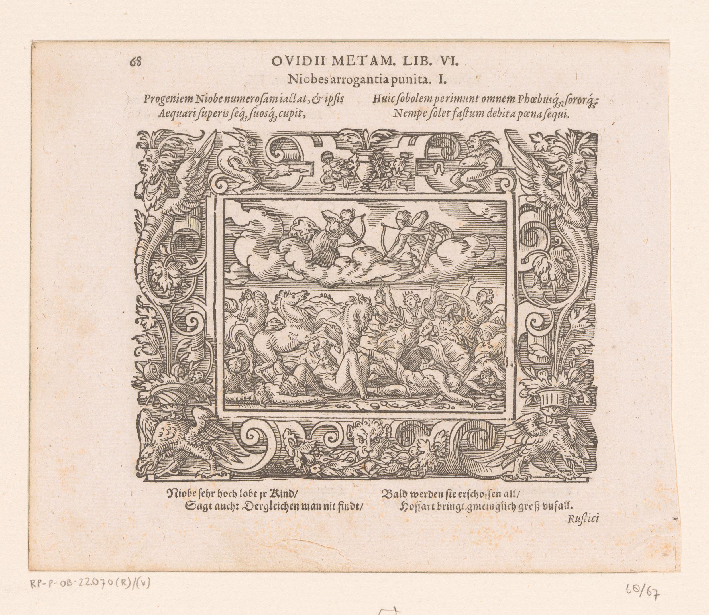 Apollo en Diana doden de kinderen van Niobe