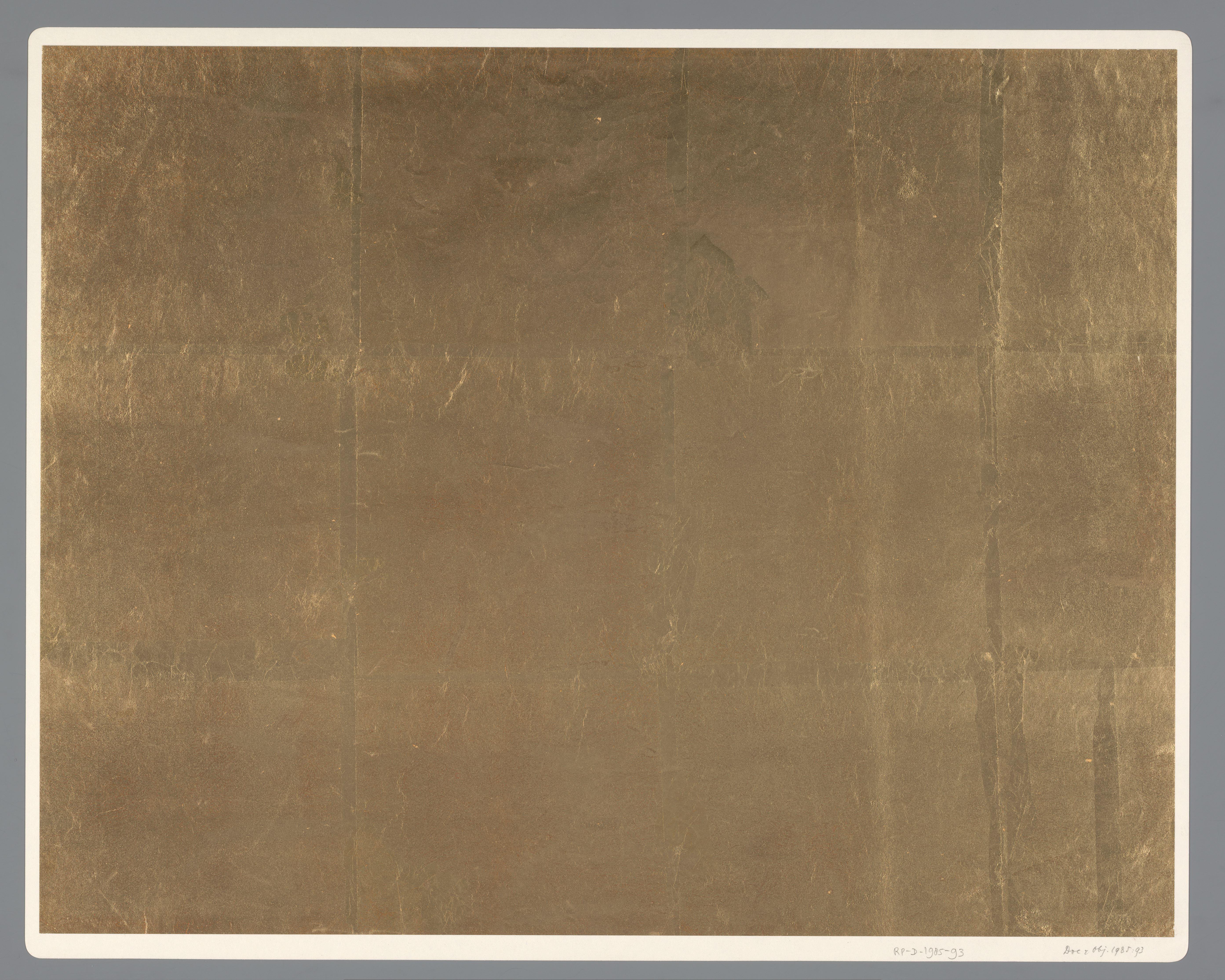 Blad effen goudkleurig metaalpapier