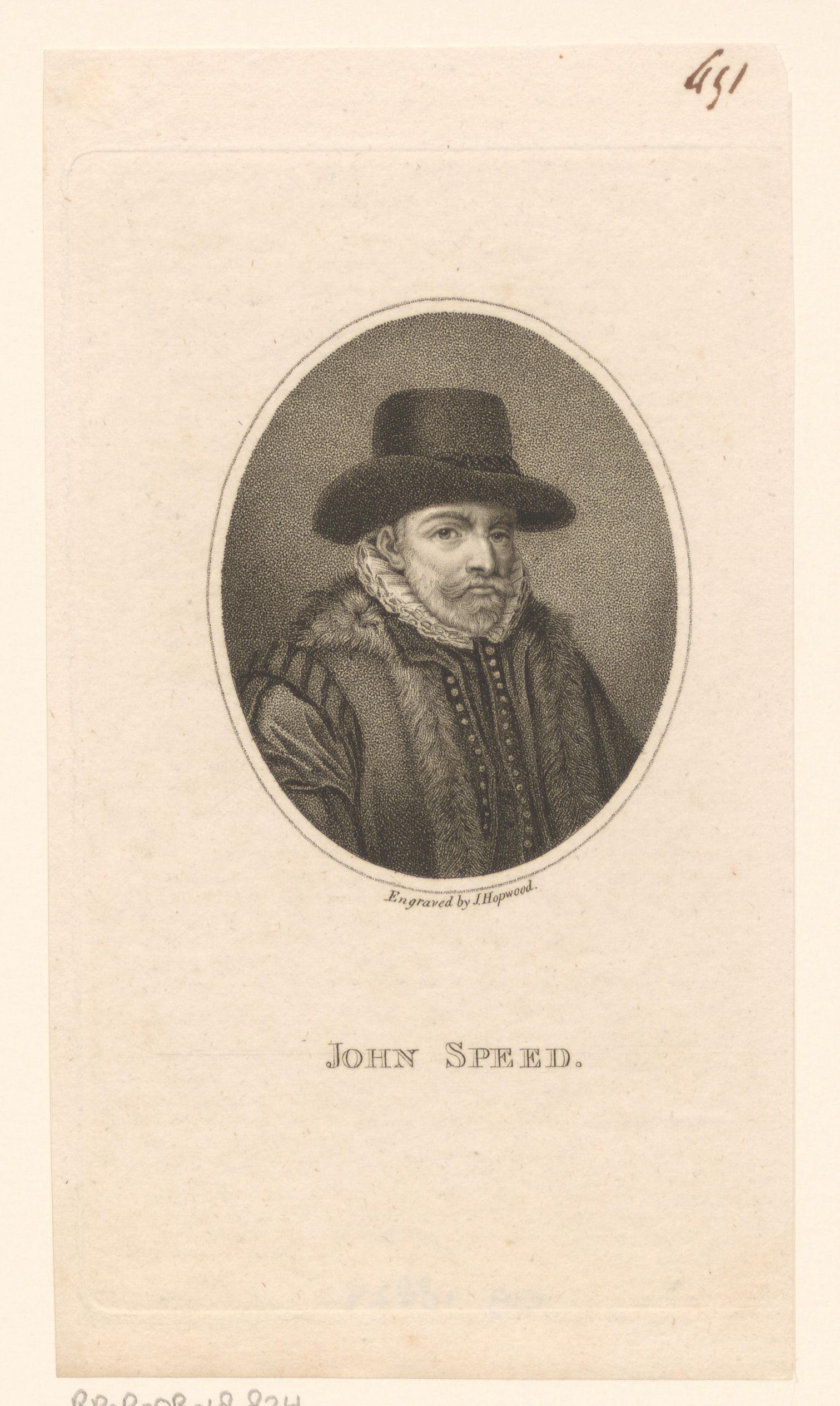Portret van John Speed