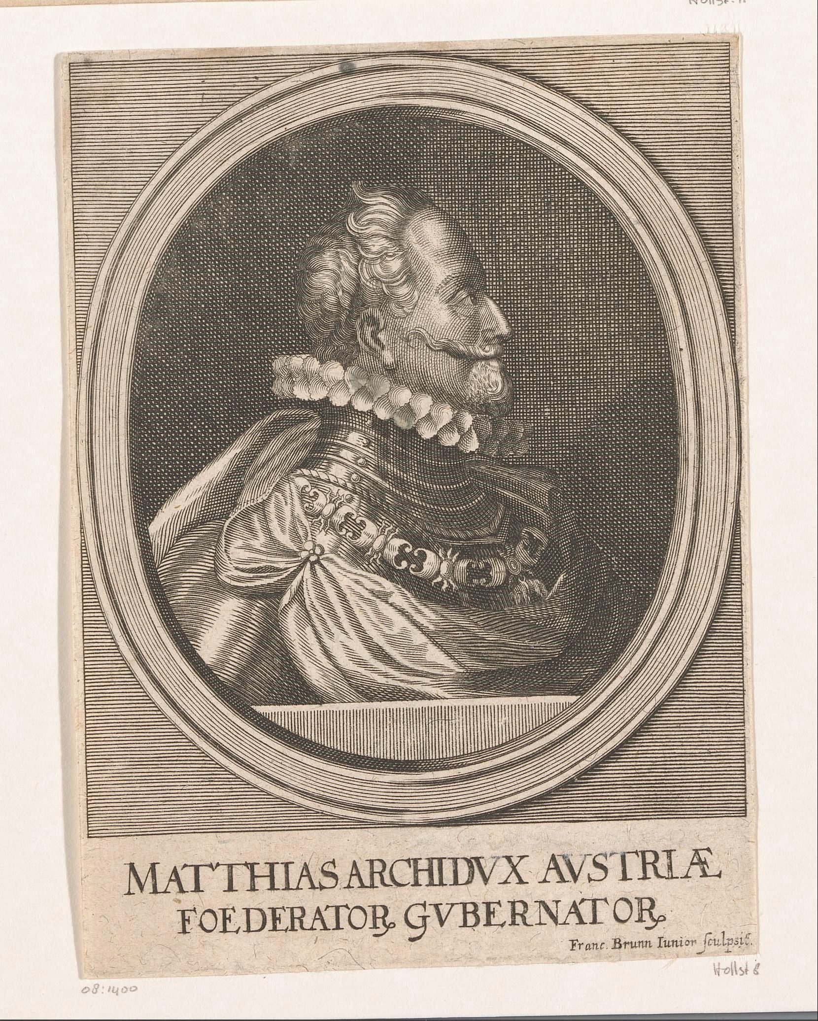 Portret van Mathias van Oostenrijk, Rooms-Duits keizer