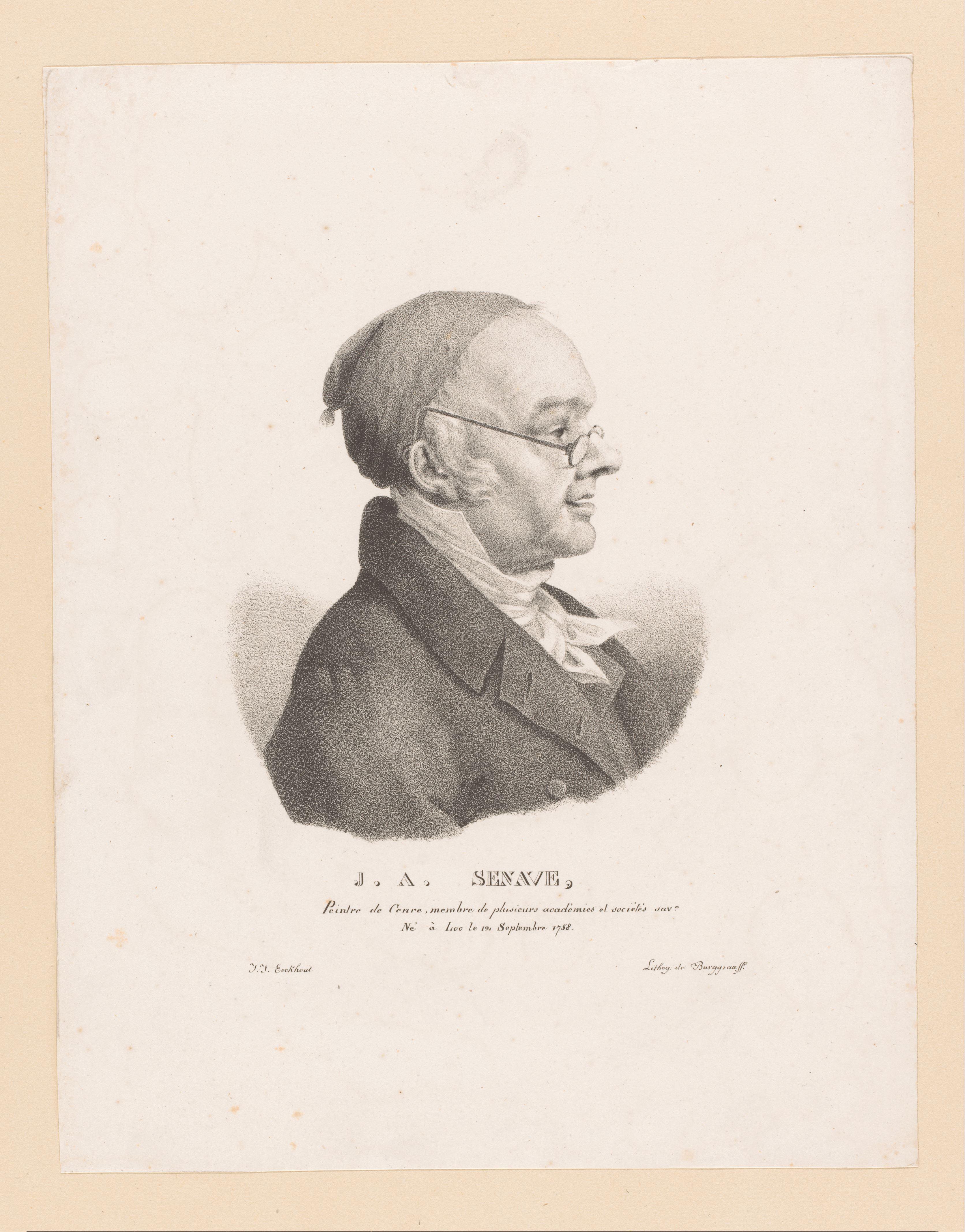 Portret van Jacques Albert Sénave