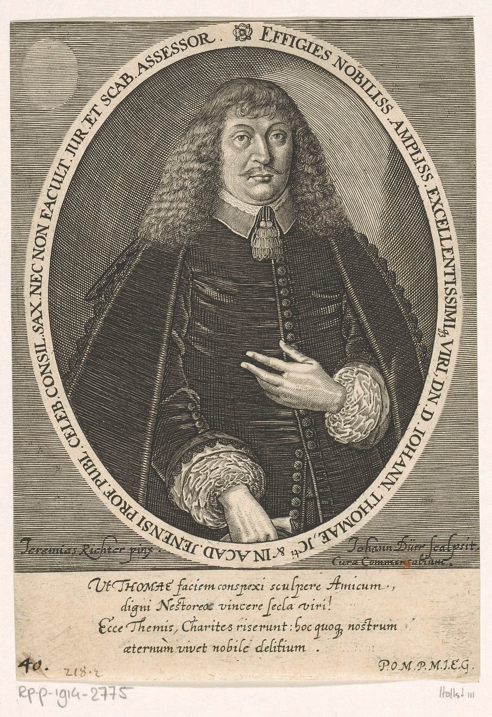 Portret van Johannes Thomae