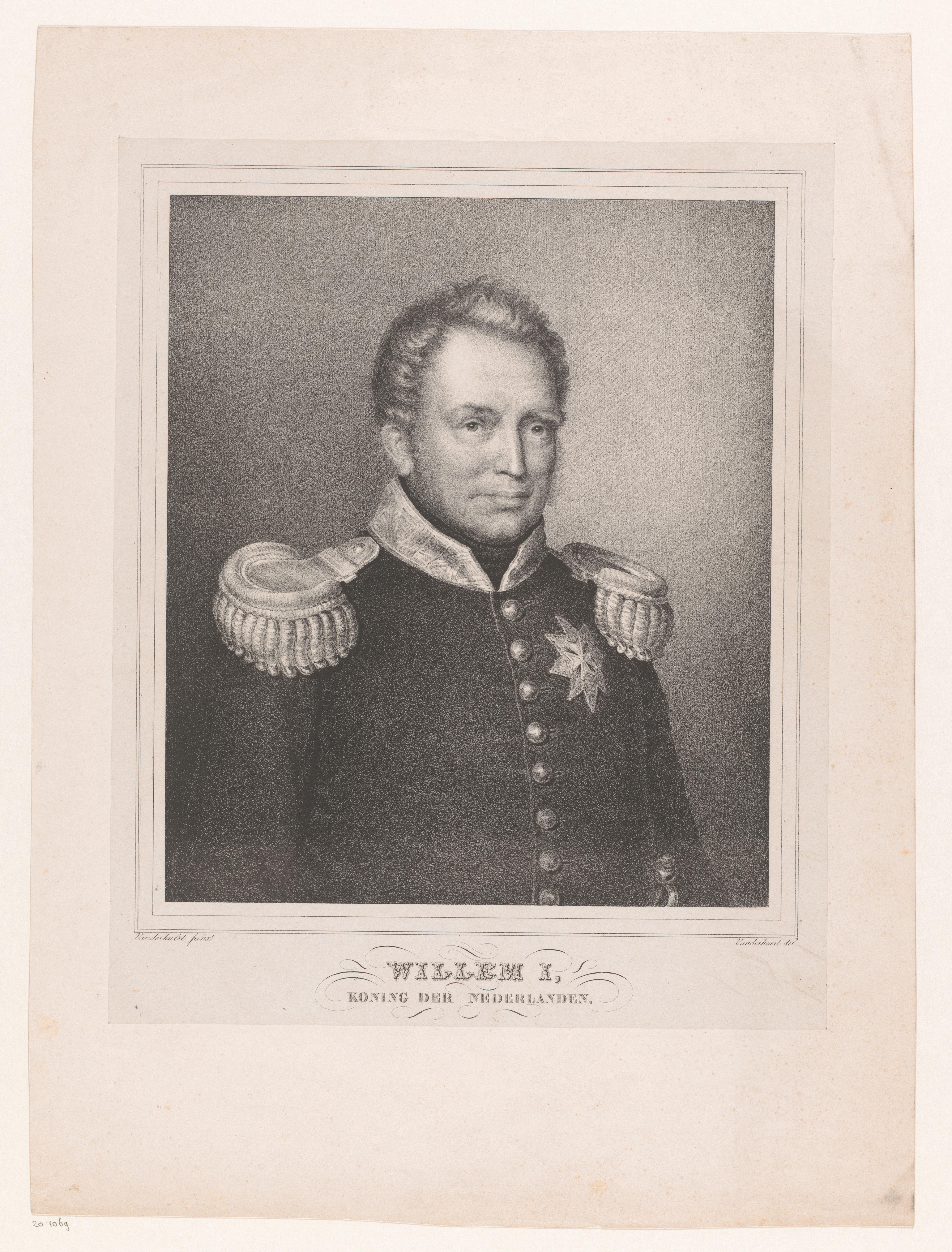 Portret van Willem Frederik I, koning der Nederlanden