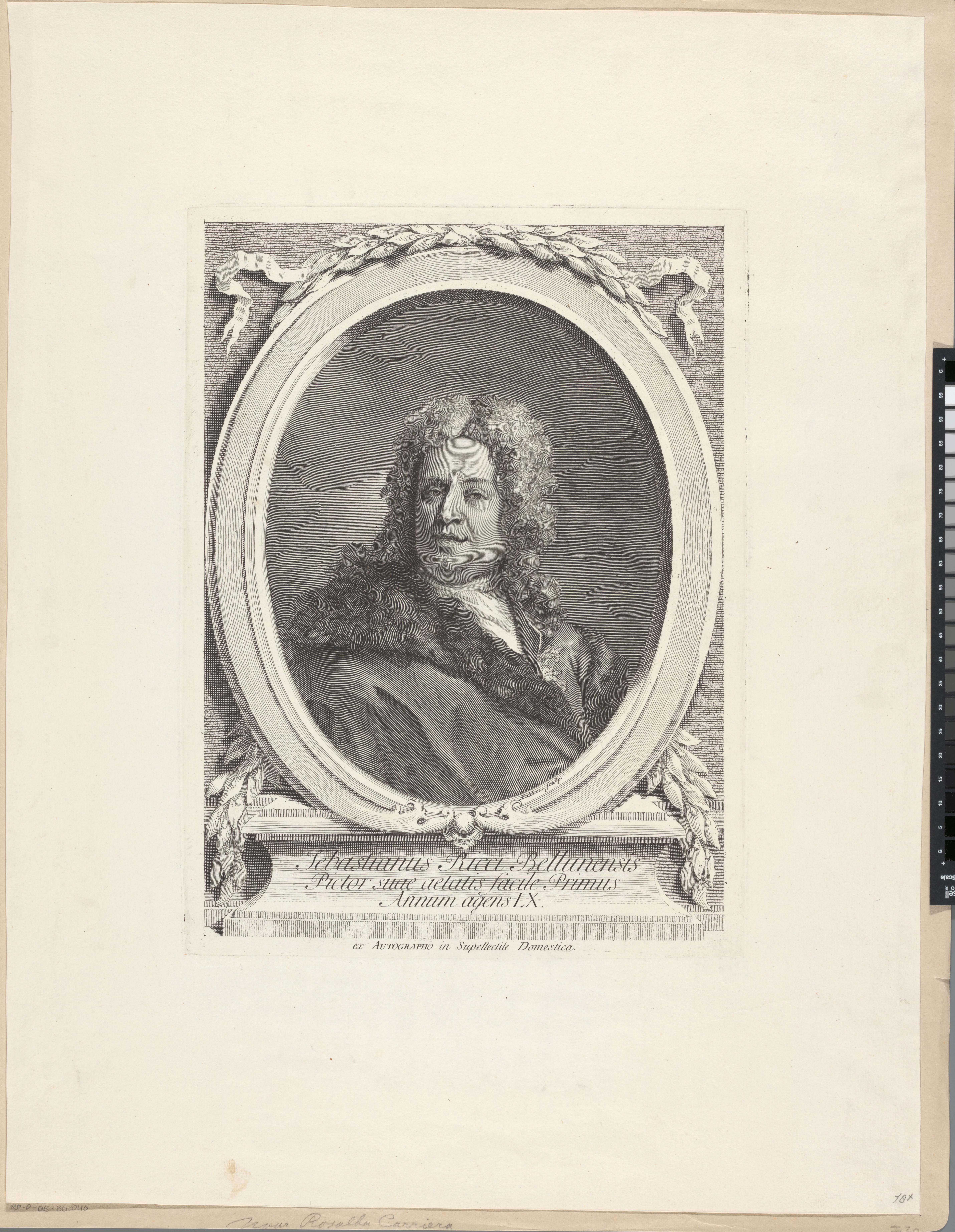 Portret van schilder Sebastiano Ricci