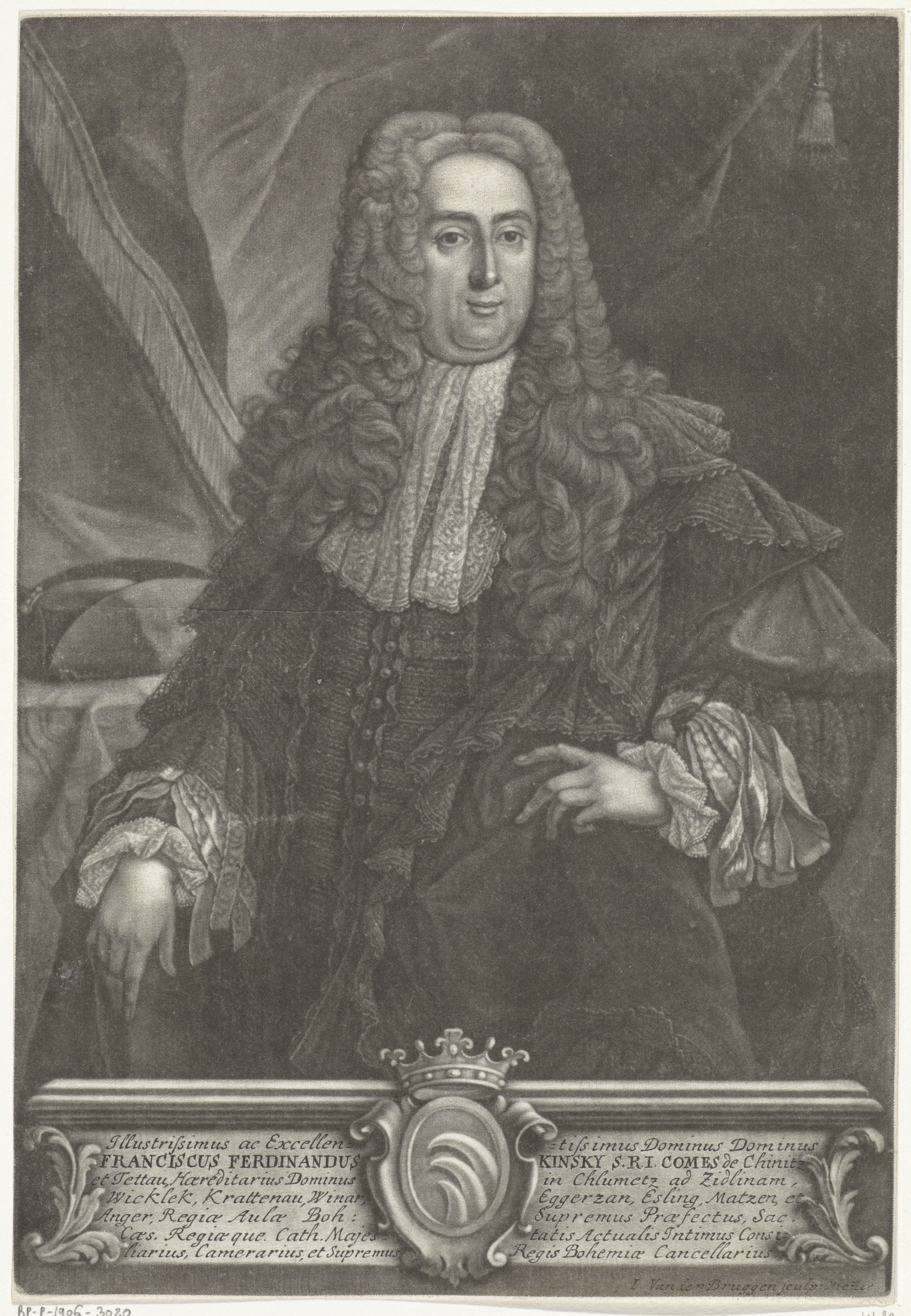 Portret van Franciscus Ferdinand Kinsky