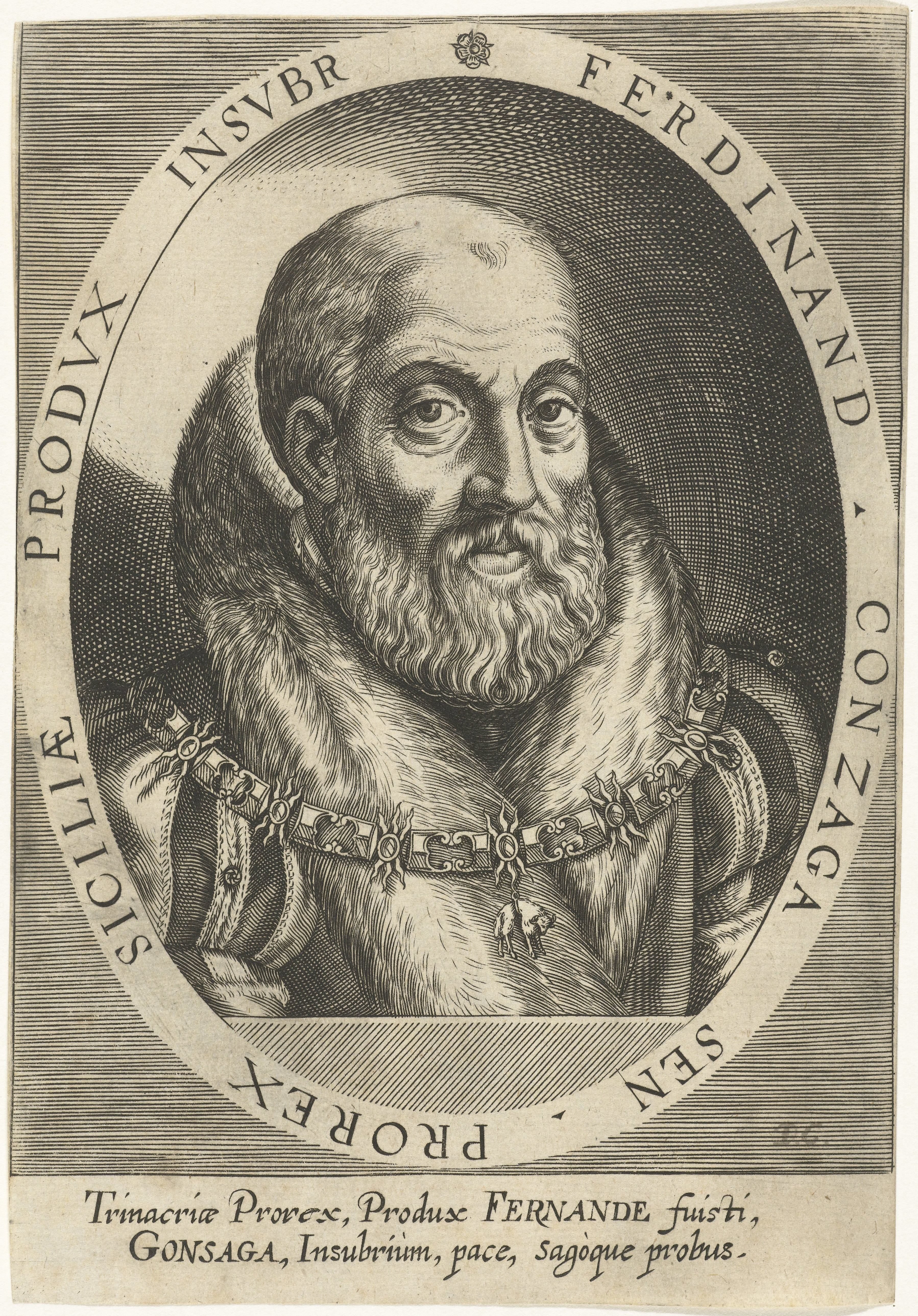 Portret van Ferrante Gonzaga, vicekoning van Sicilië