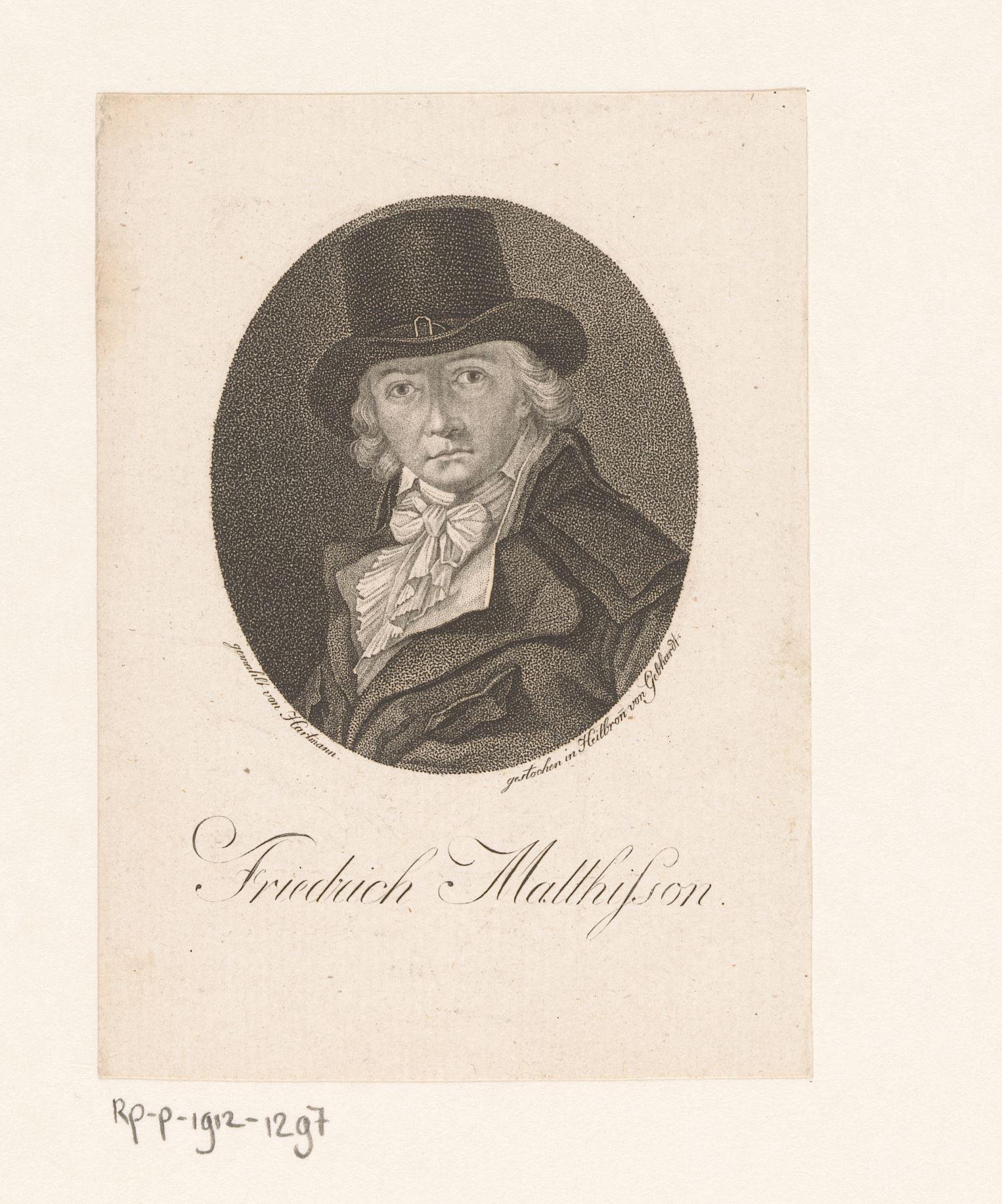 Portret van Friedrich von Matthisson