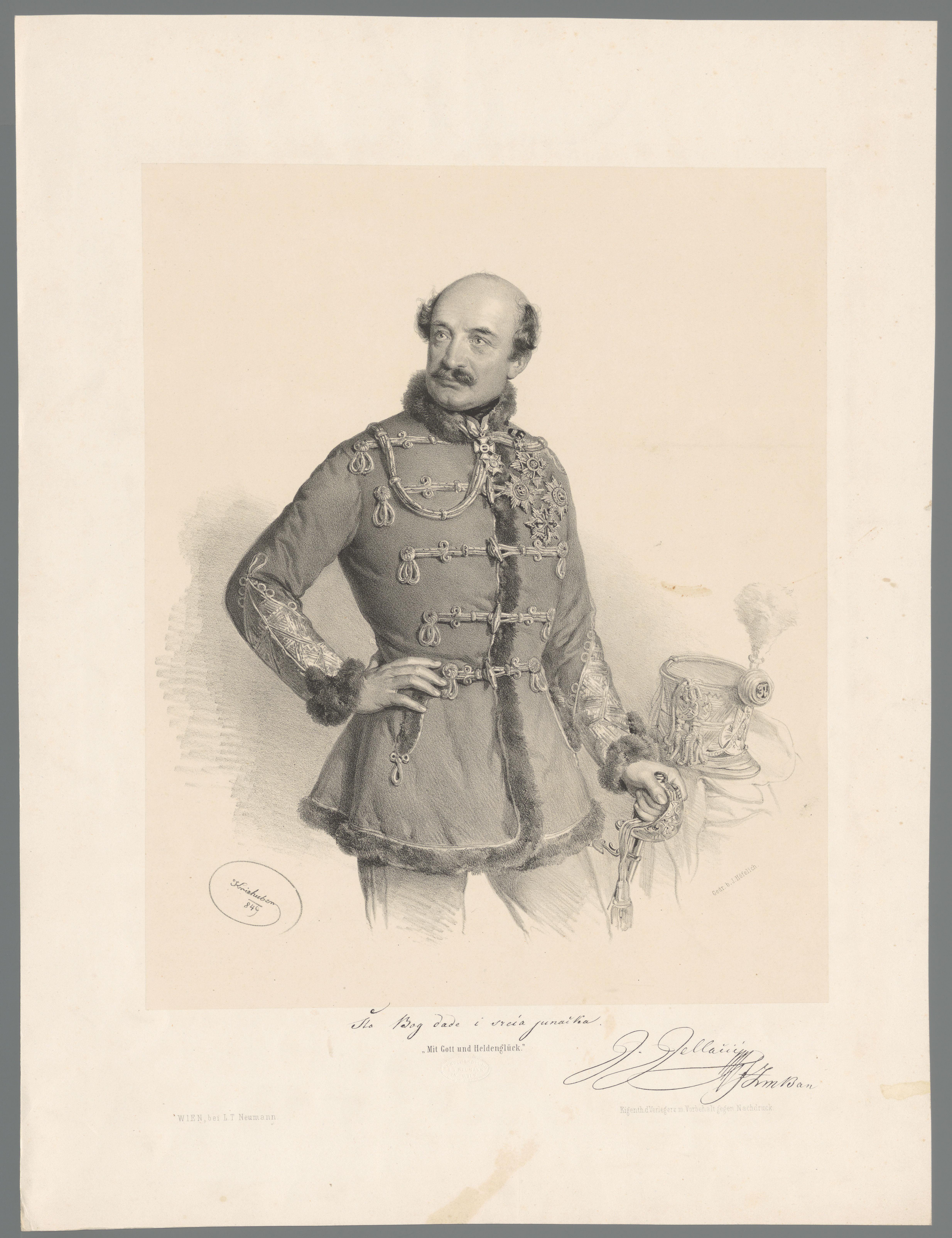 Portret van Josip Jelačić od Bužima