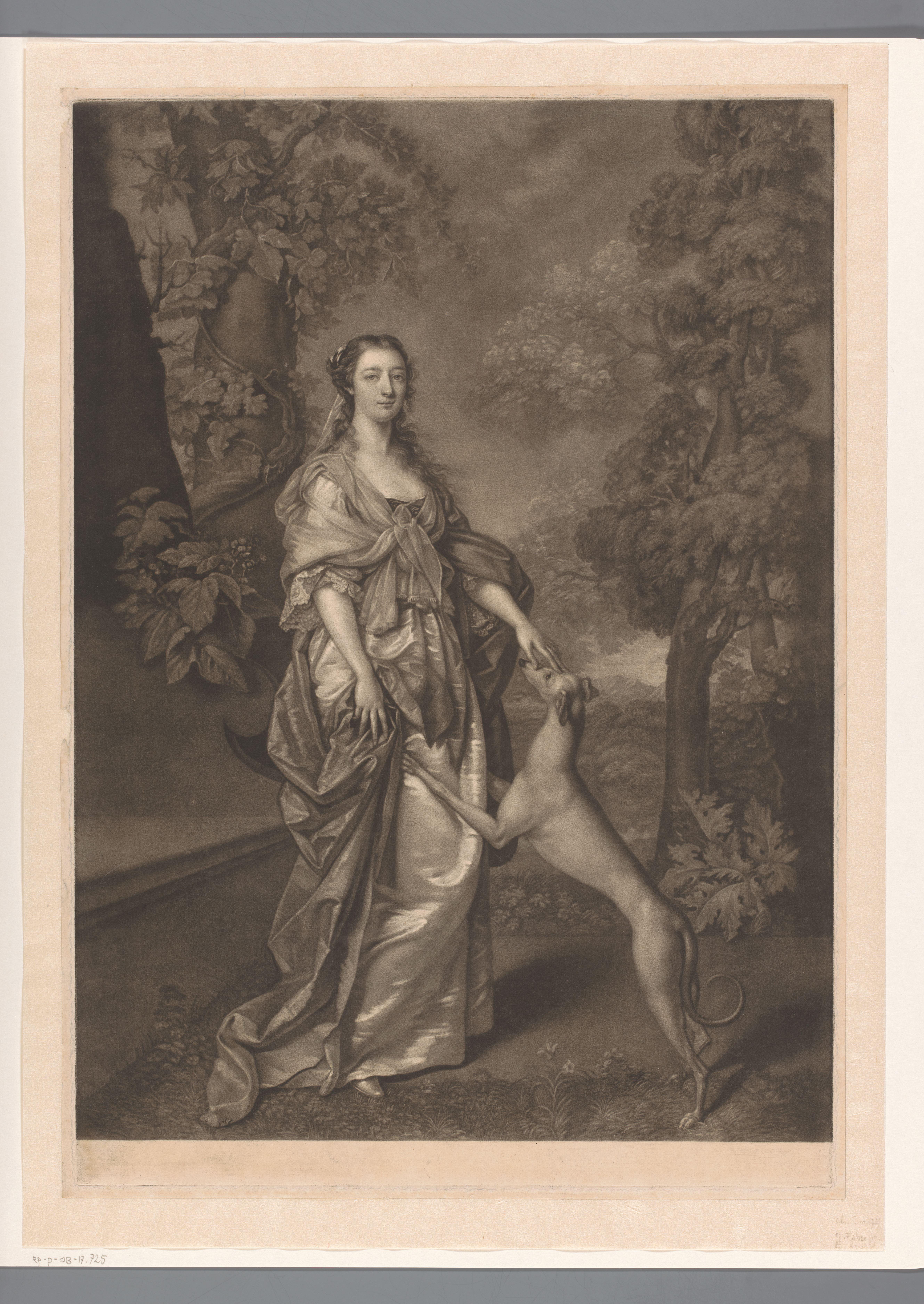 Portret van Elizabeth Gunning, hertogin van Hamilton