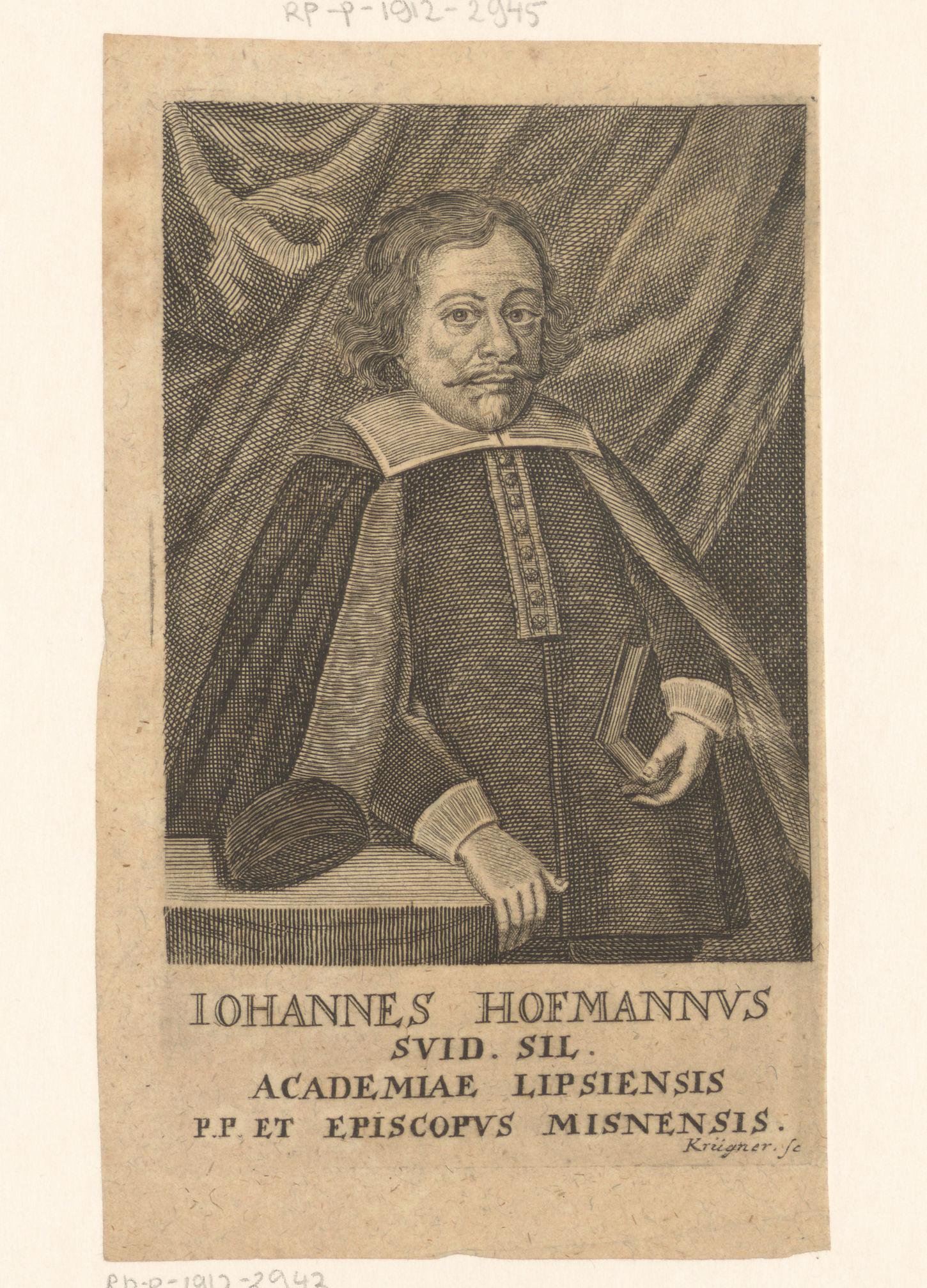 Portret van Johann Hoffmann