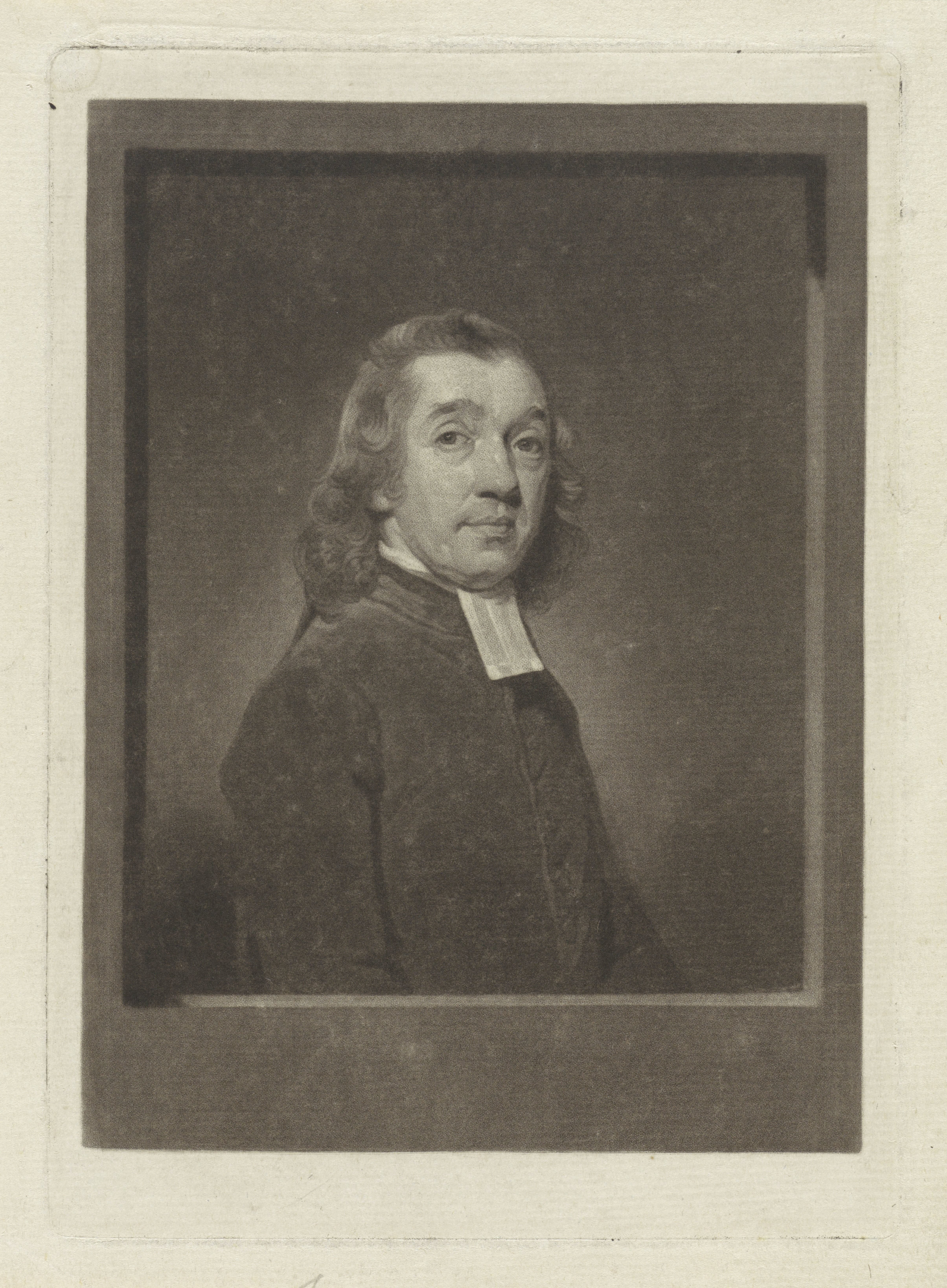 Portret van de dichter en predikant Matthias Jorissen