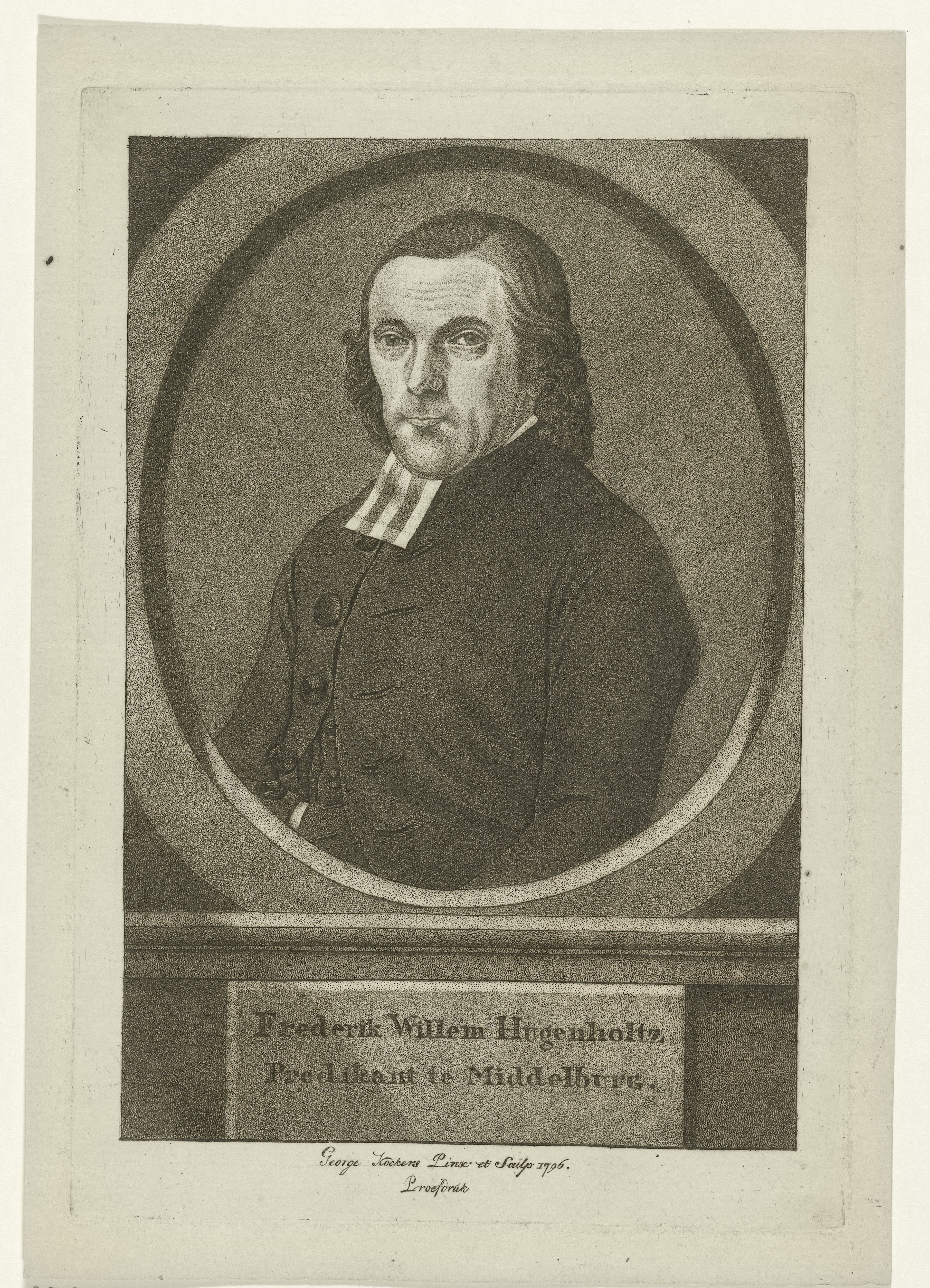 Portret van Frederik Willem Hugenholtz