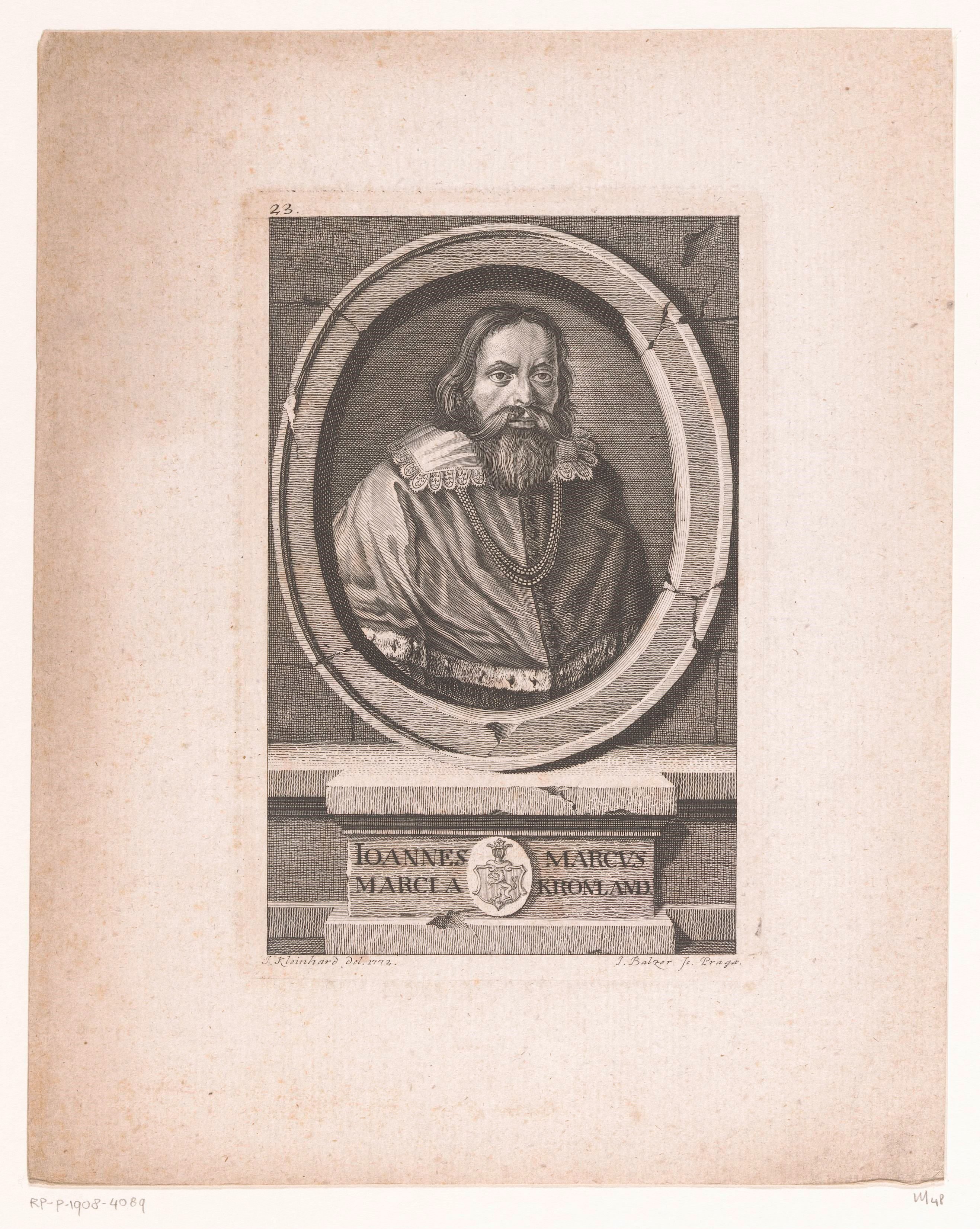 Portret van Johannus Marcus Marci