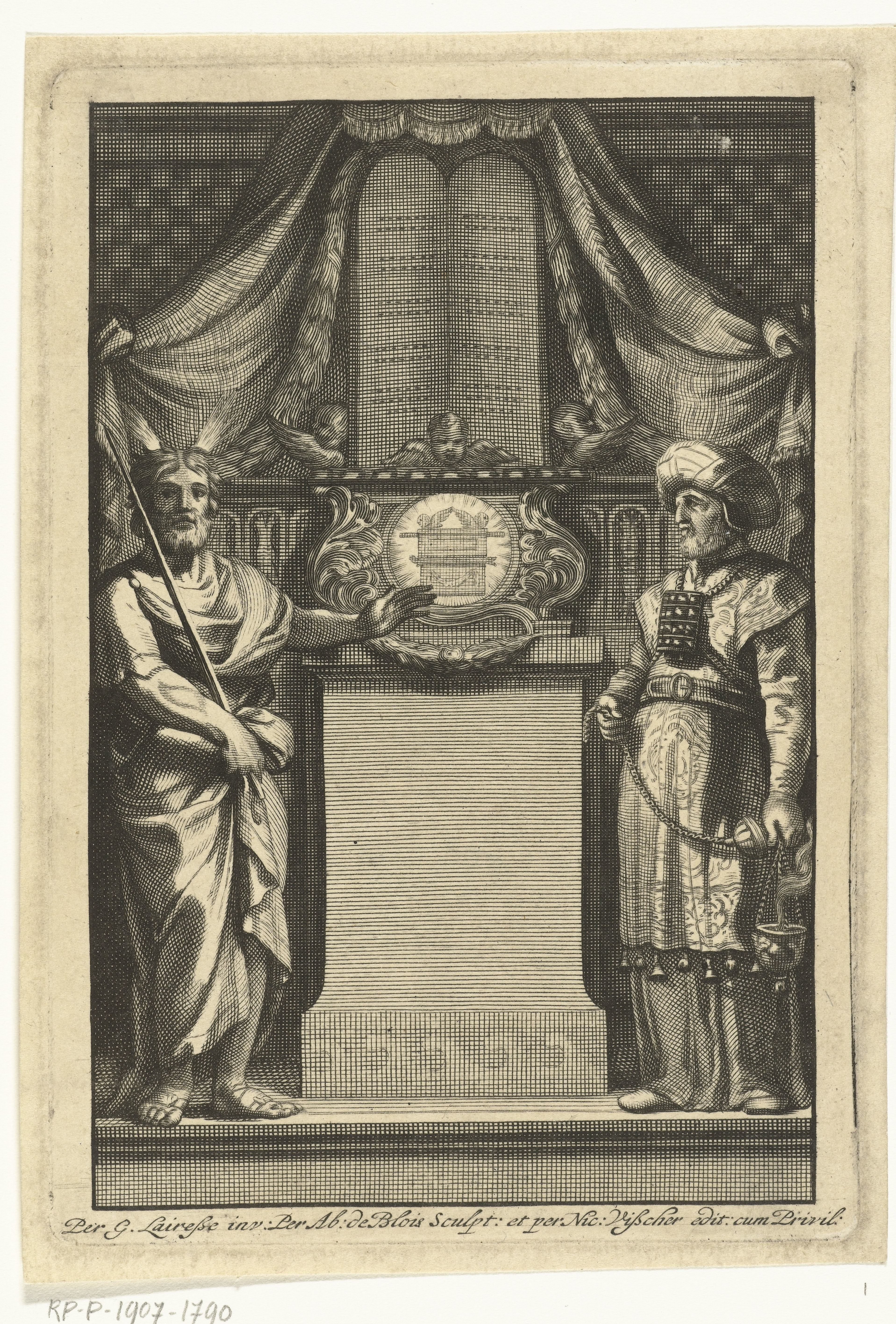 Allegorie op het Oude en Nieuwe Testament met Mozes en Aäron